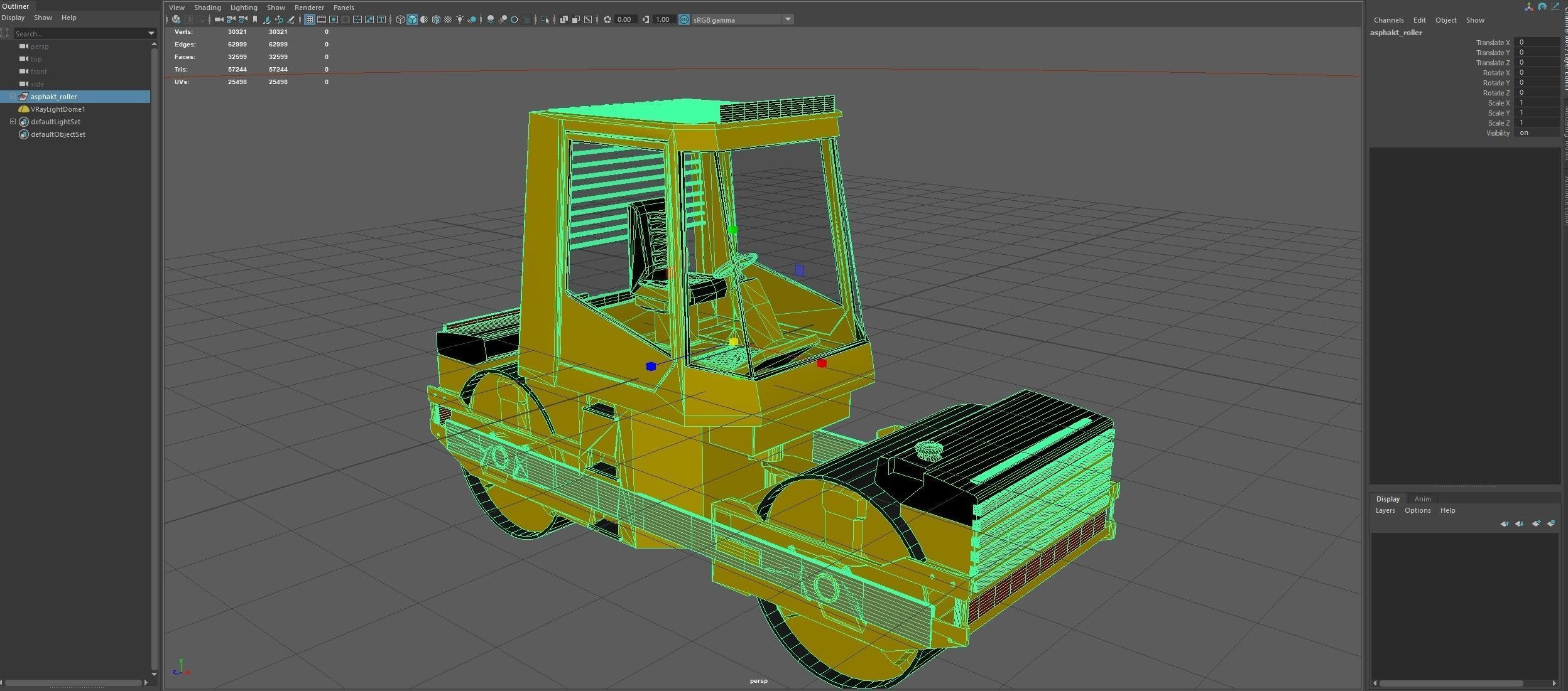 Asphalt Roller 3D model_10