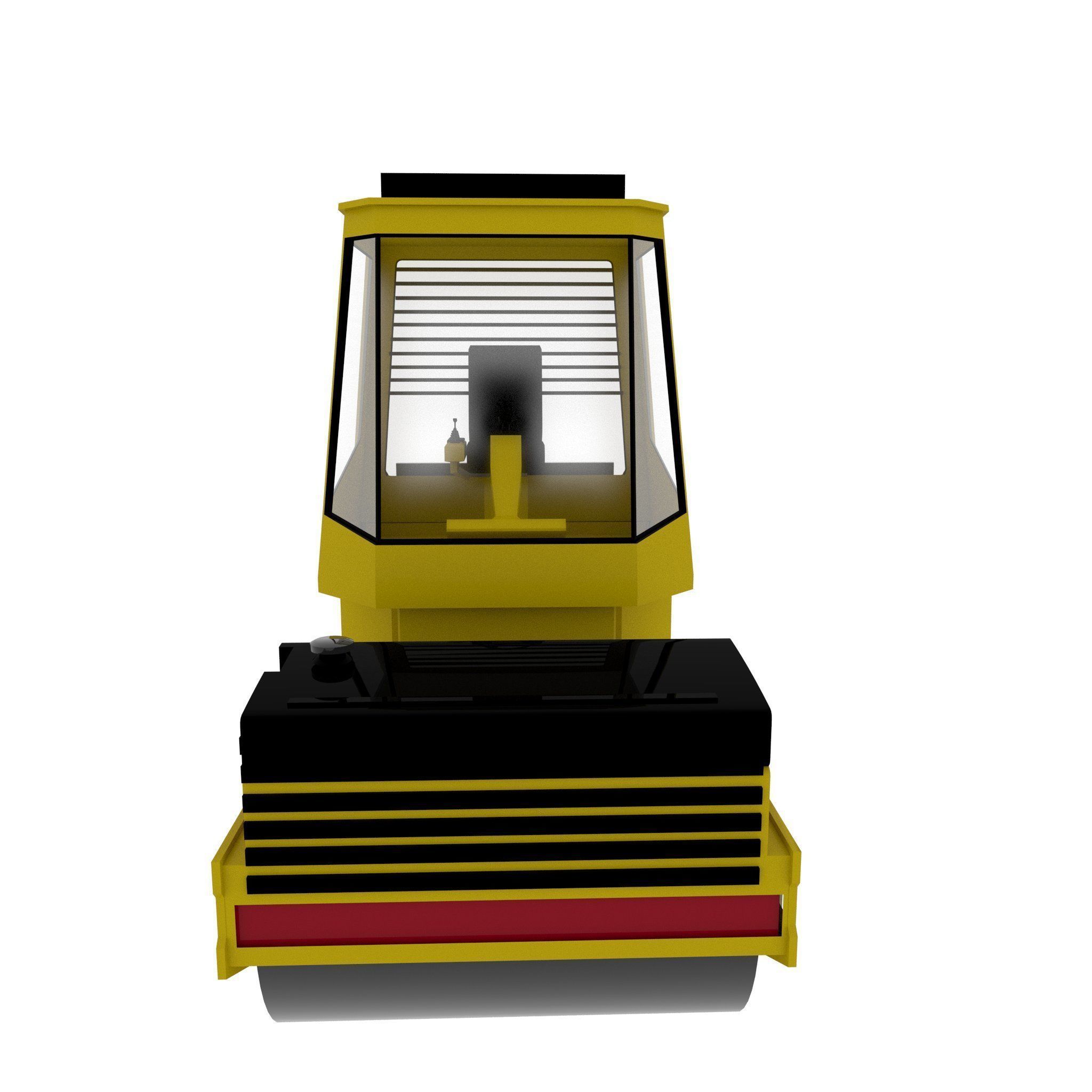 Asphalt Roller 3D model_1