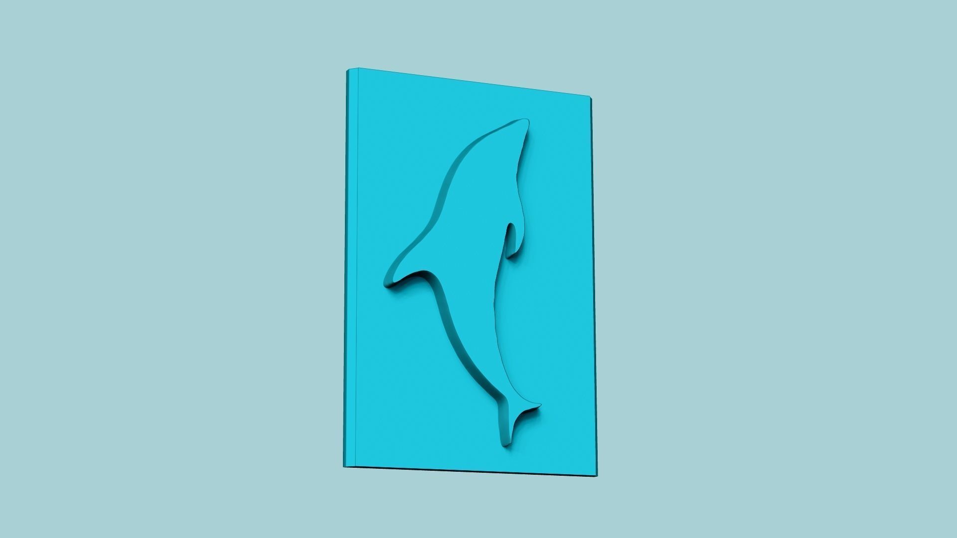 Stamp 11 - Dolphin - Fondant Decoration Maker Toy 3D print model_1