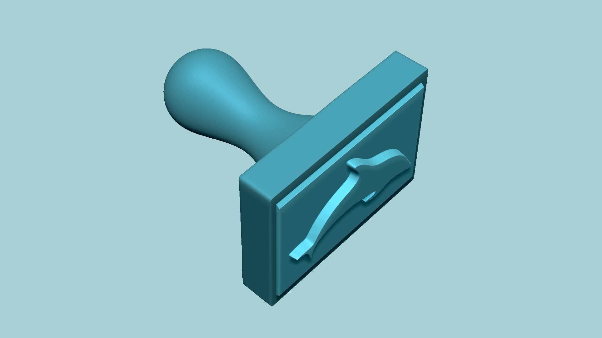 Stamp 11 - Dolphin - Fondant Decoration Maker Toy 3D print model_9