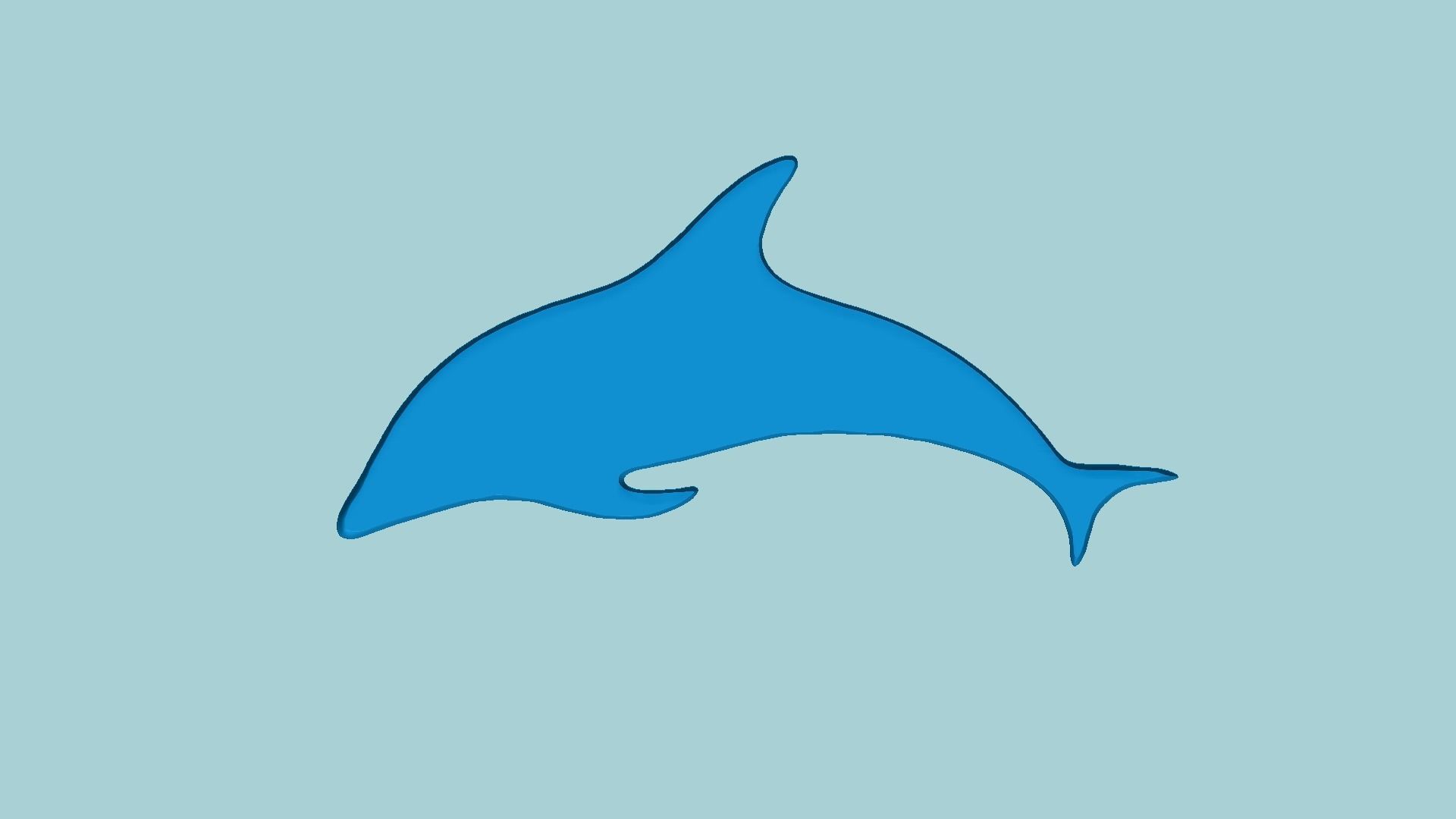 Stamp 11 - Dolphin - Fondant Decoration Maker Toy 3D print model_10