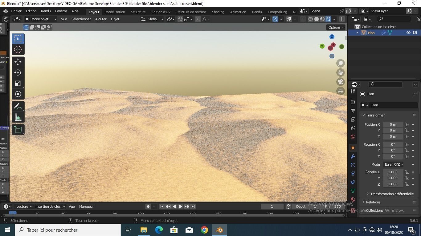 Desert 3D model_2