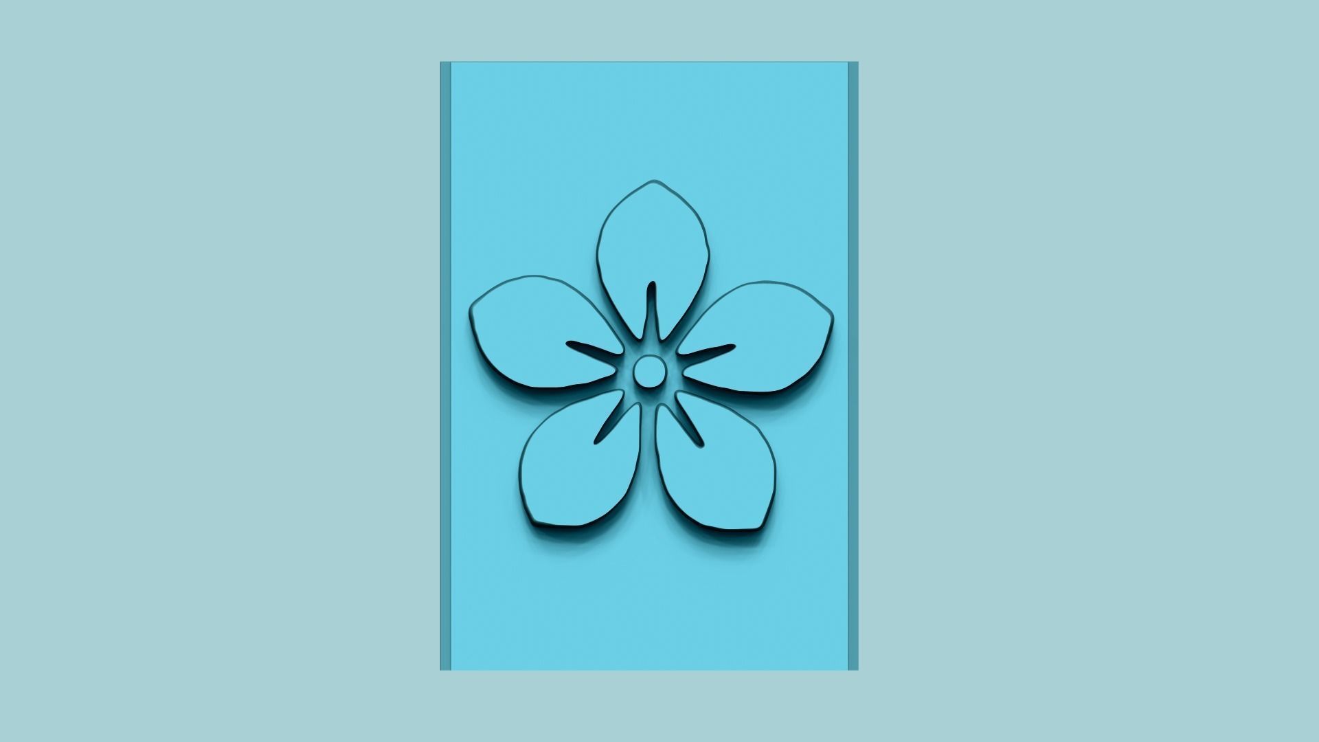 Stamp 14 - Flower - Fondant Decoration Maker Toy 3D print model_2