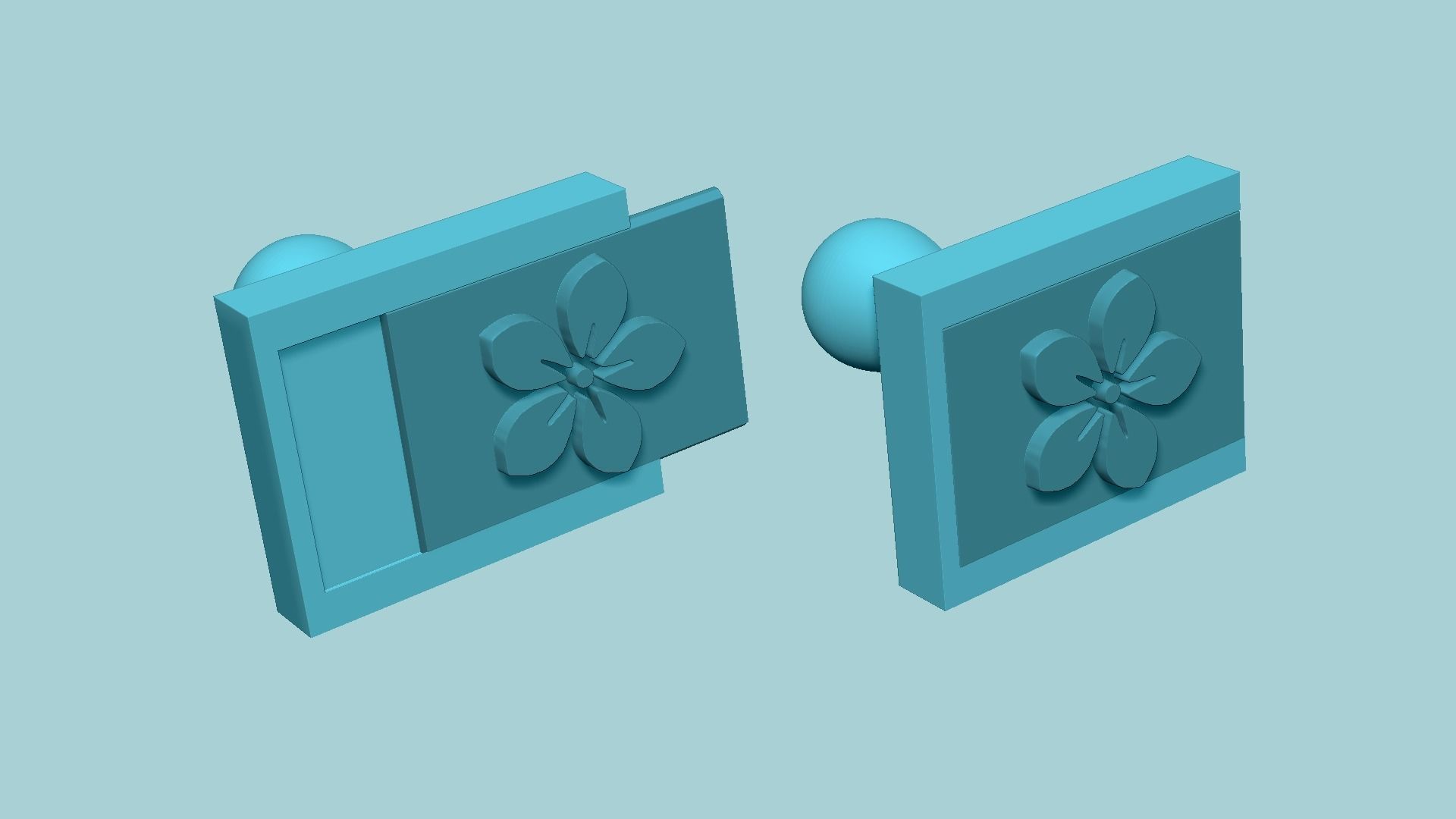 Stamp 14 - Flower - Fondant Decoration Maker Toy 3D print model_4