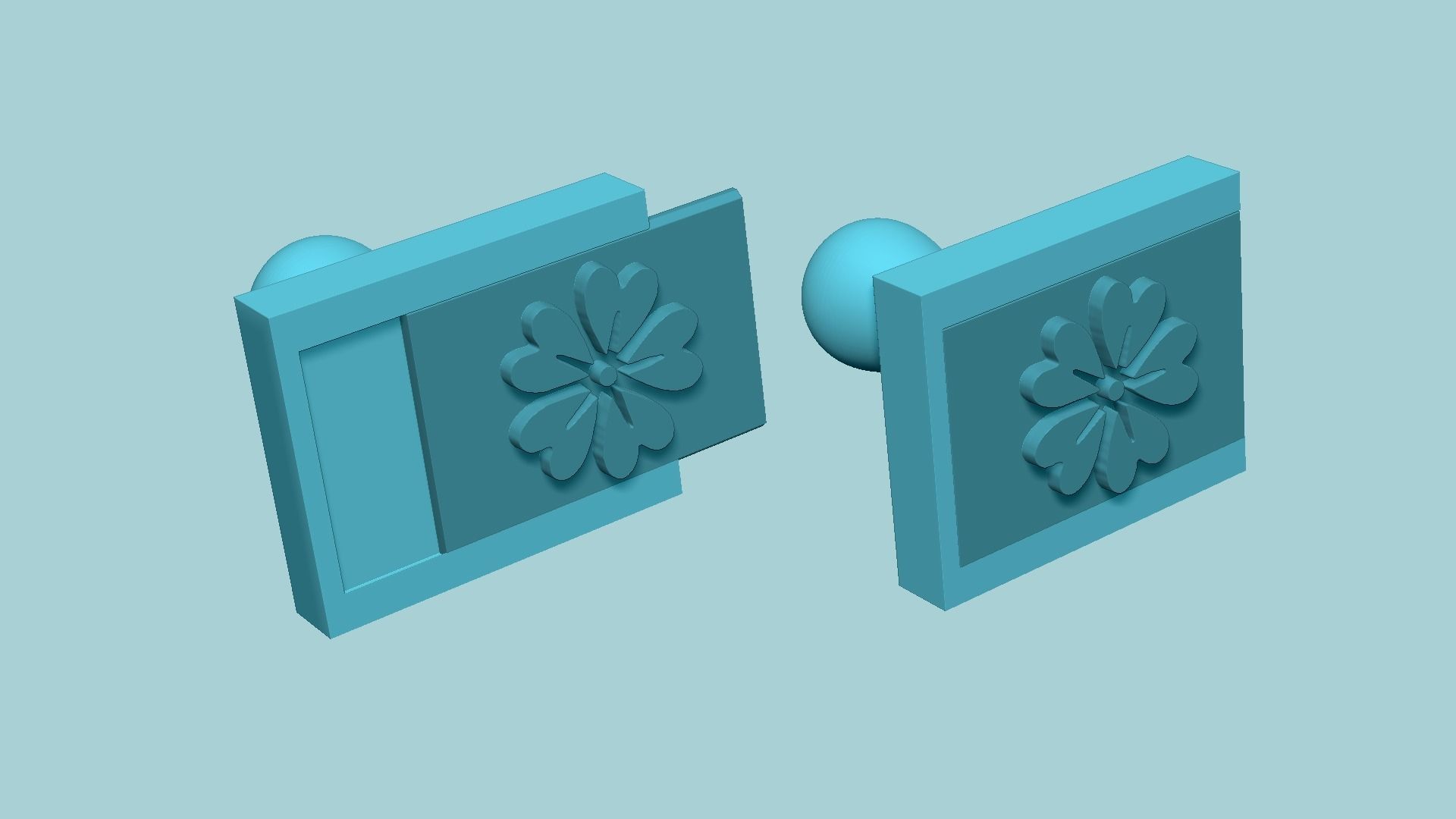 Stamp 15 - Flower - Fondant Decoration Maker Toy 3D print model_4