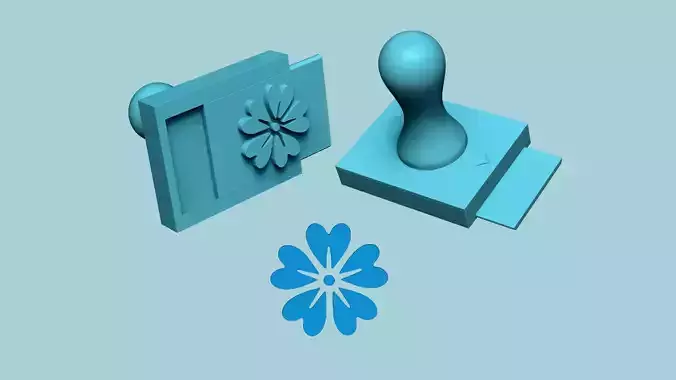 Stamp 15 - Flower - Fondant Decoration Maker Toy 3D print model
