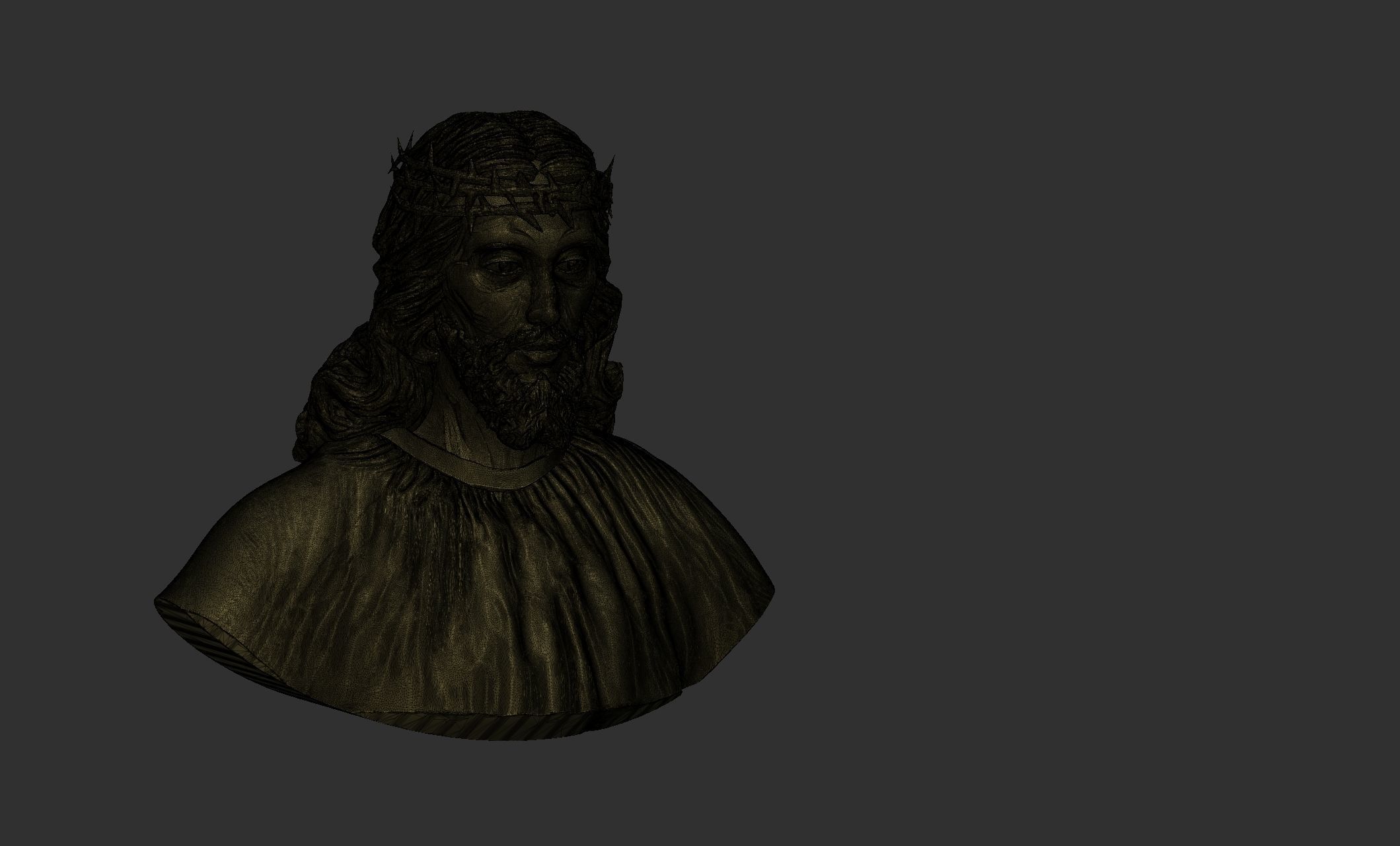 Jesus bust 3D print model_6