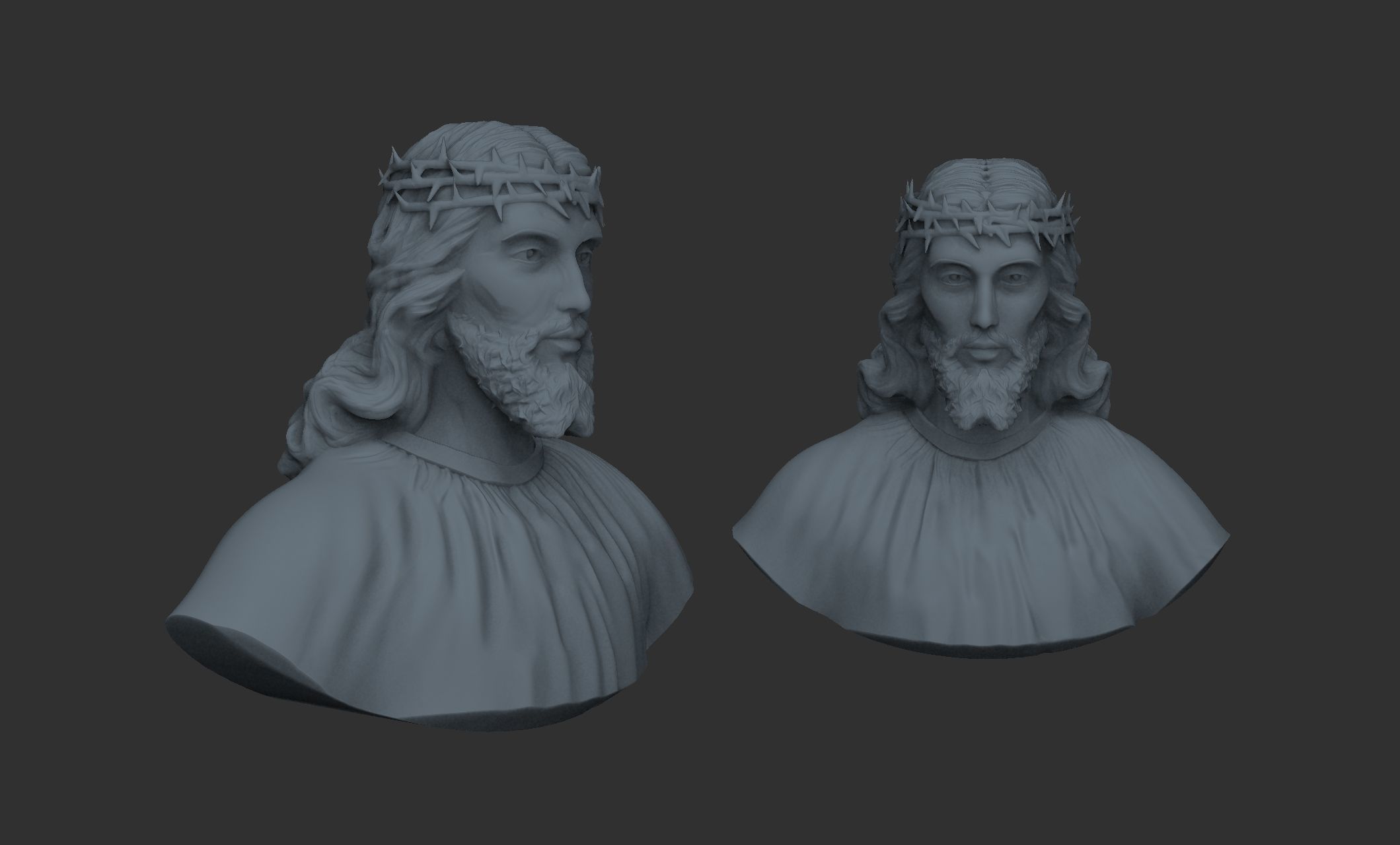 Jesus bust 3D print model_5