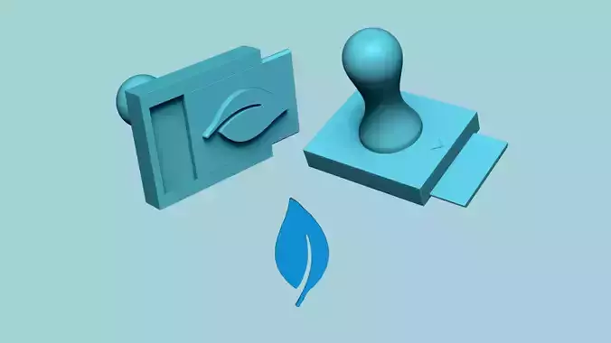 Stamp 16 - Leaf - Fondant Decoration Maker Toy 3D print model