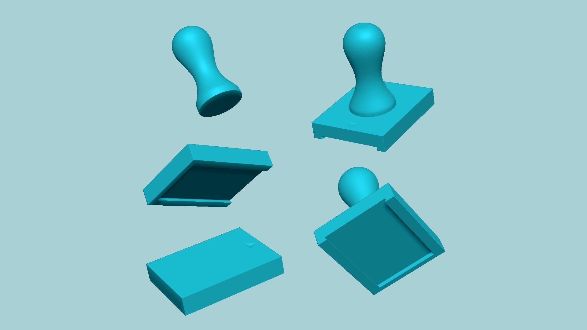 Stamp 16 - Leaf - Fondant Decoration Maker Toy 3D print model_9