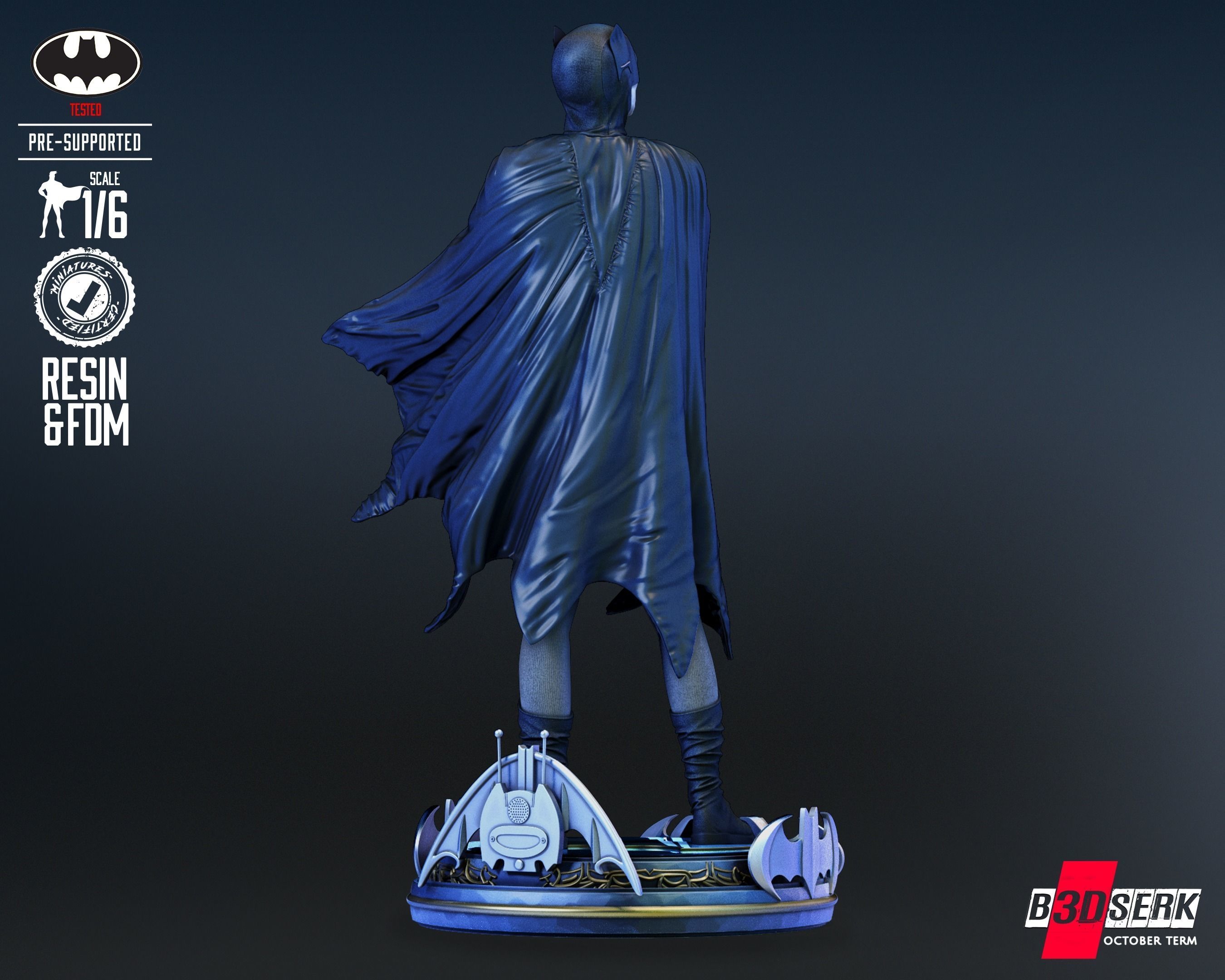 Batman Adam West Sculpture for printing 3D print model_2