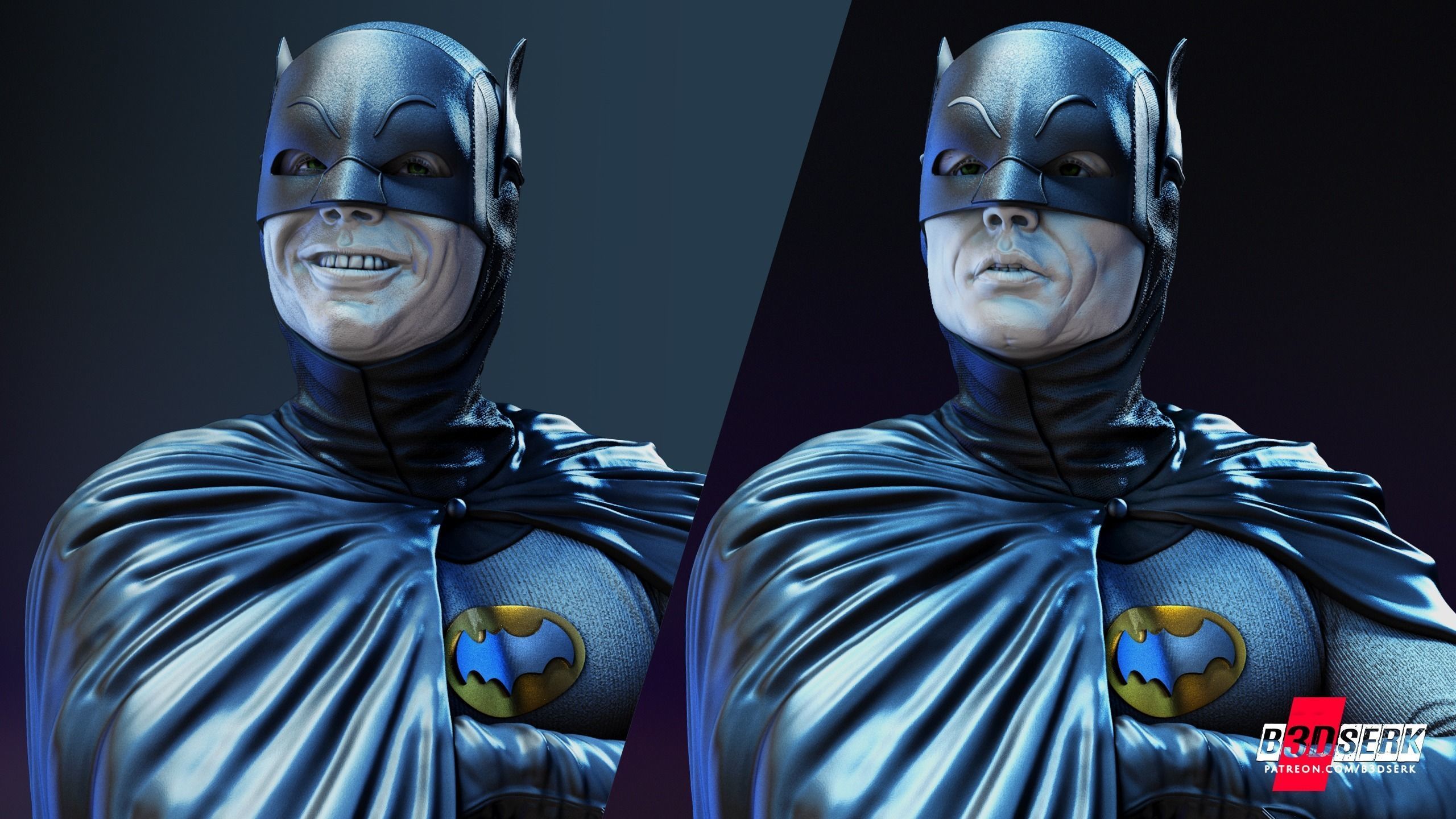 Batman Adam West Sculpture for printing 3D print model_10