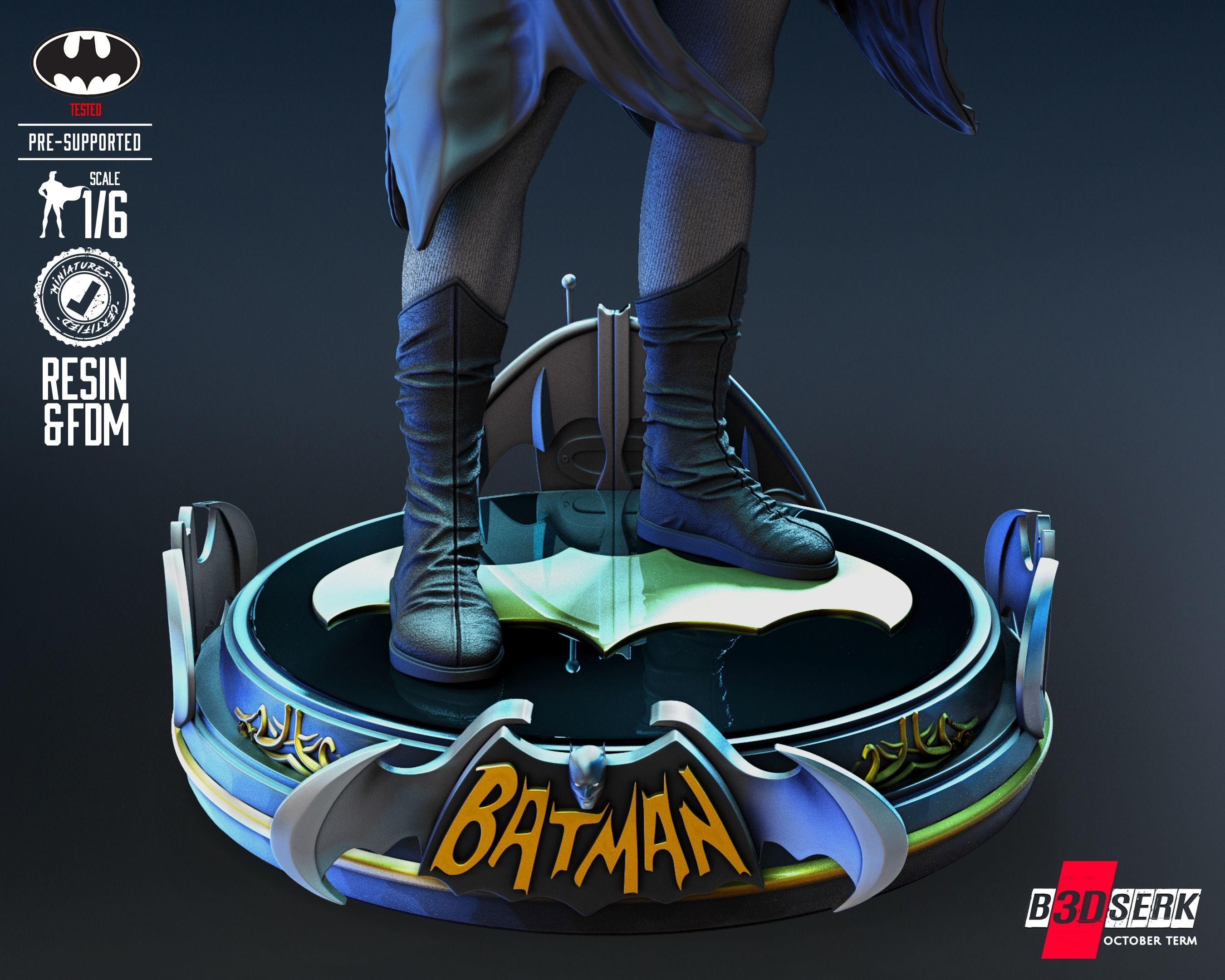 Batman Adam West Sculpture for printing 3D print model_3