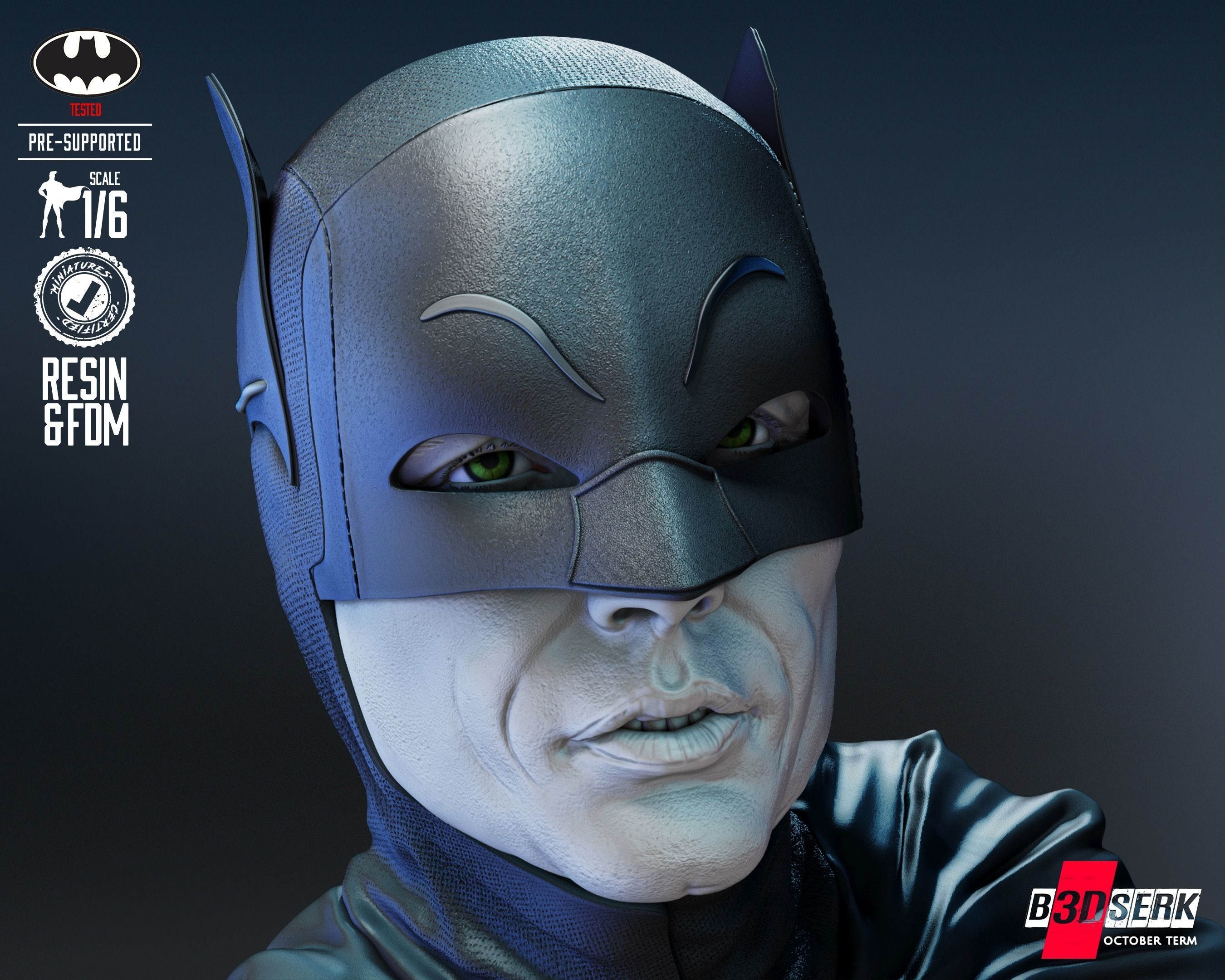 Batman Adam West Sculpture for printing 3D print model_8