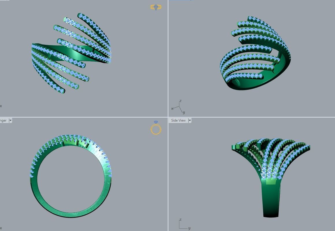 ring jewelry 3D print model_4