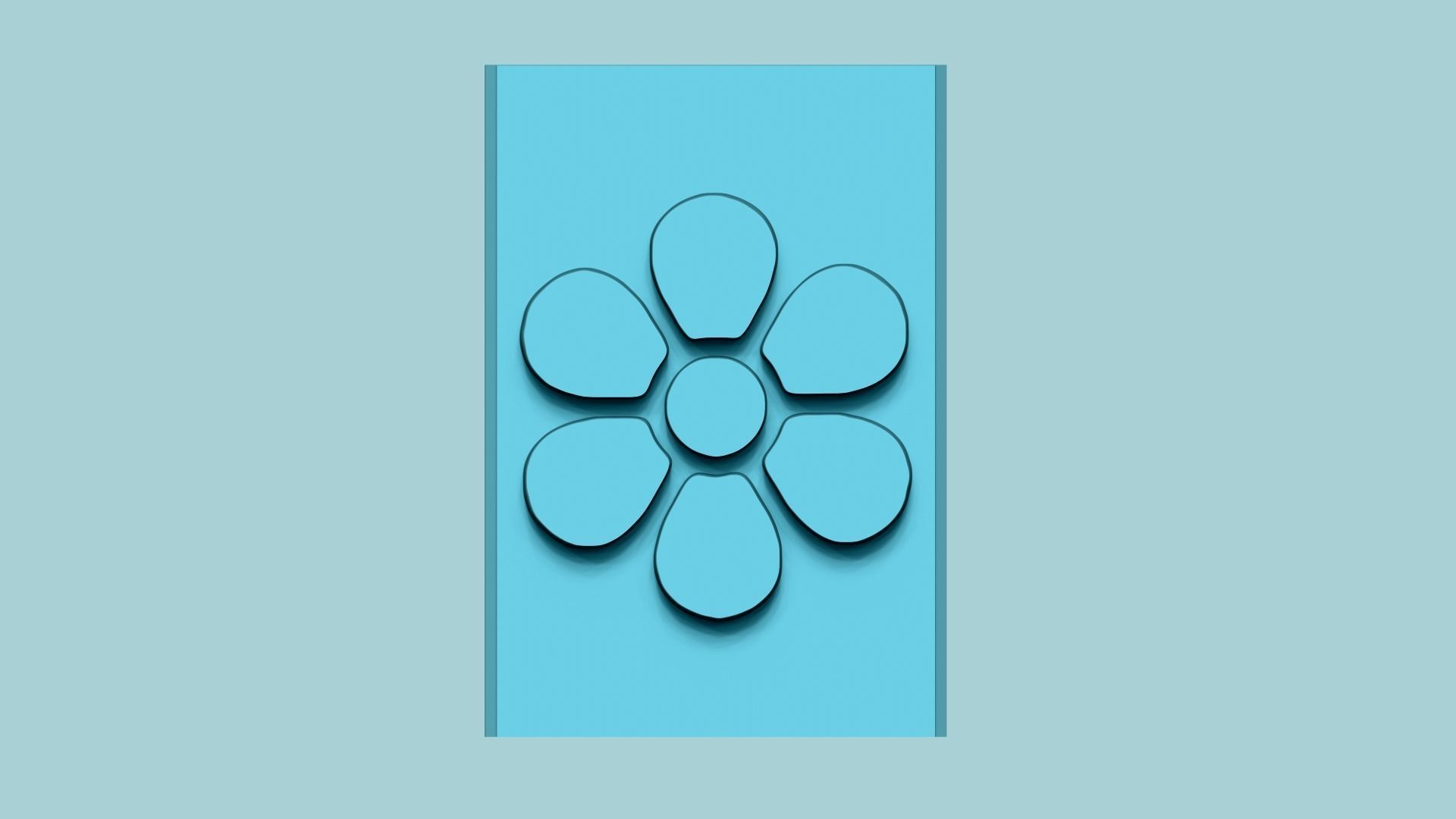 Stamp 17 - Flower - Fondant Decoration Maker Toy 3D print model_2