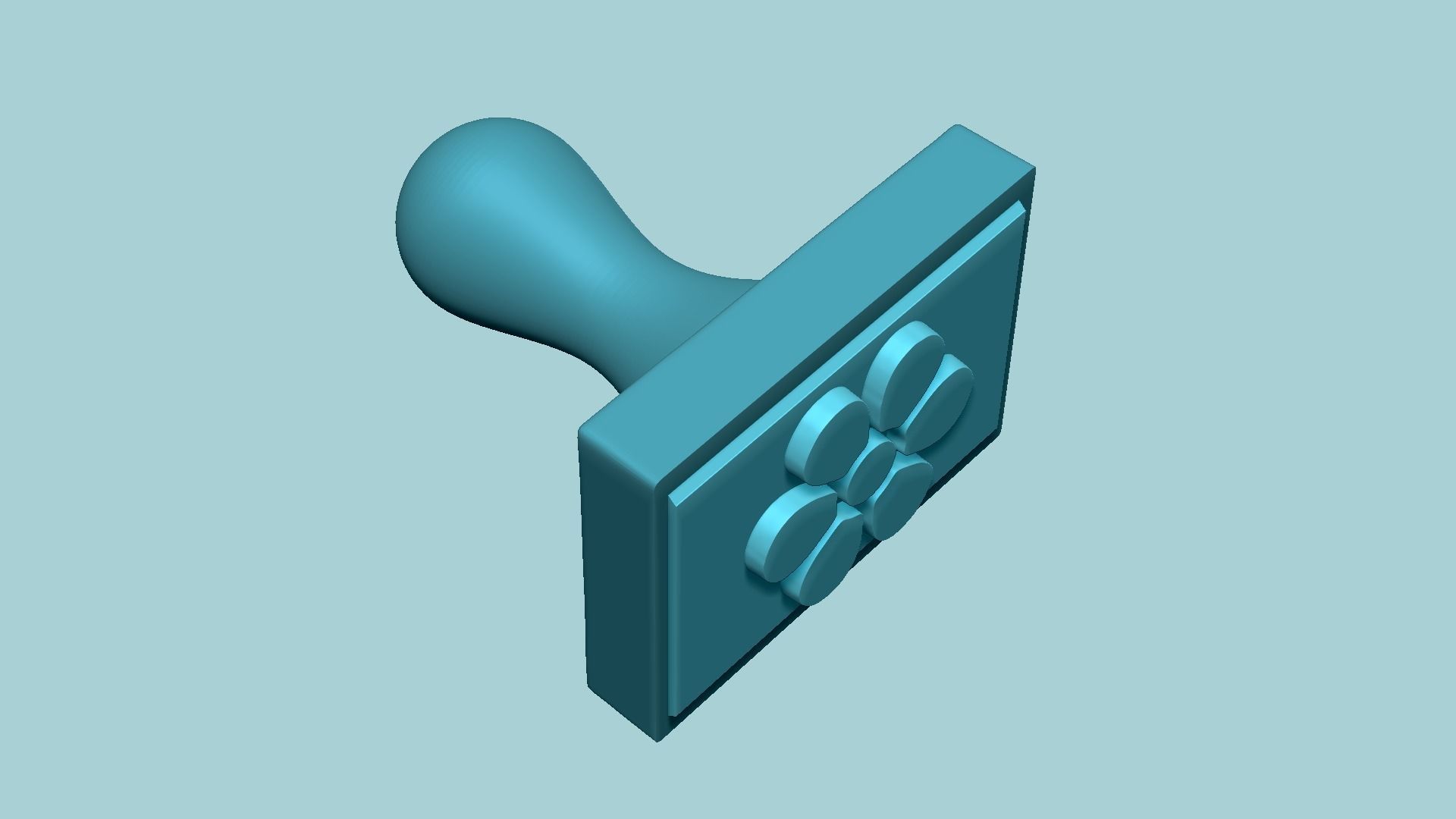 Stamp 17 - Flower - Fondant Decoration Maker Toy 3D print model_5