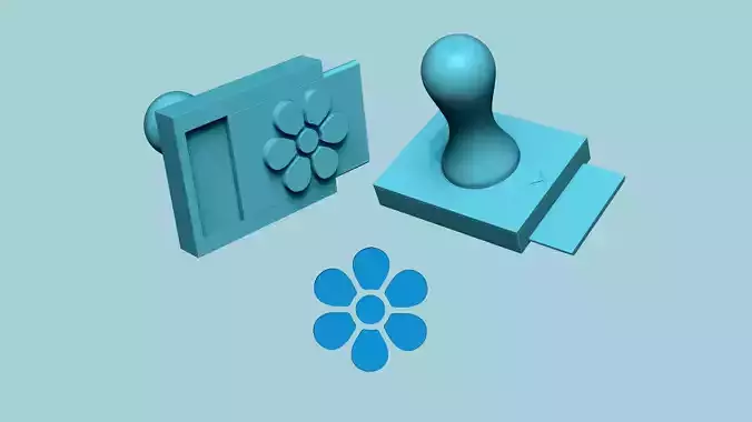 Stamp 17 - Flower - Fondant Decoration Maker Toy 3D print model