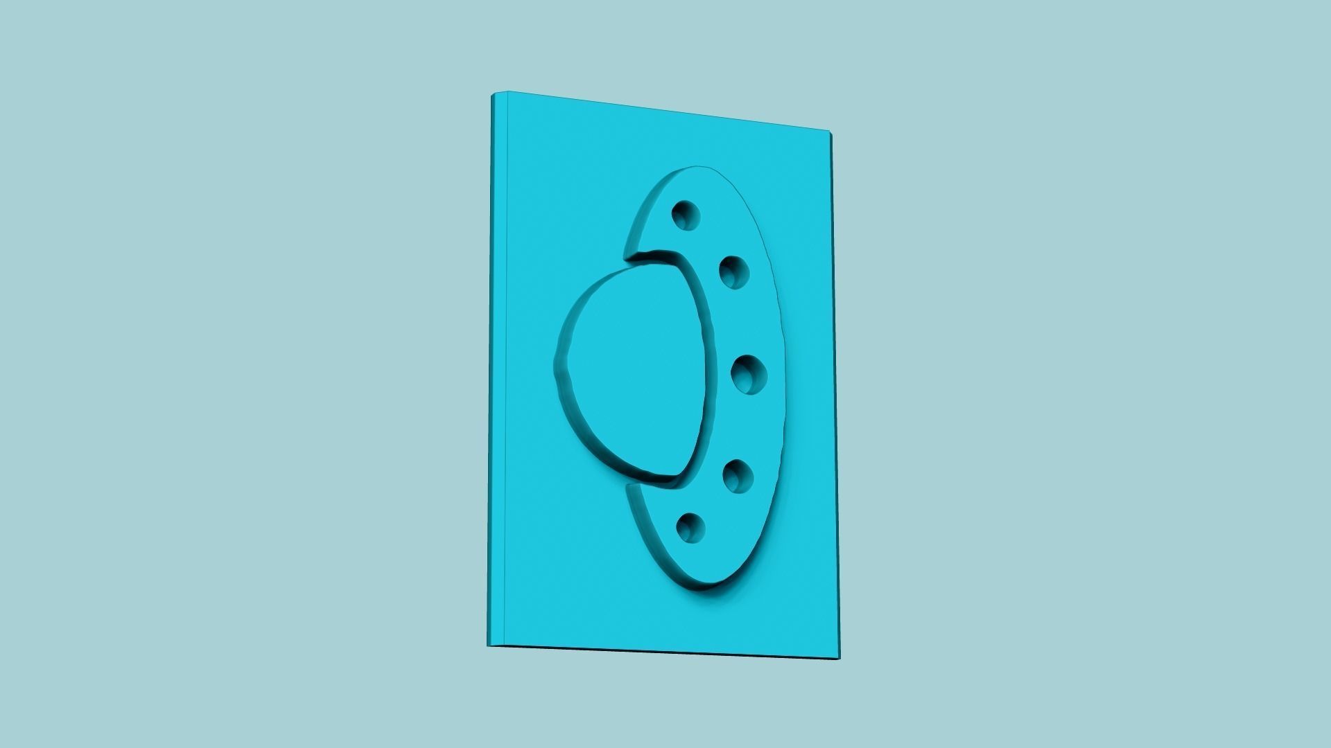 Stamp 19 - UFO Spaceship - Fondant Decoration Maker Toy 3D print model_1