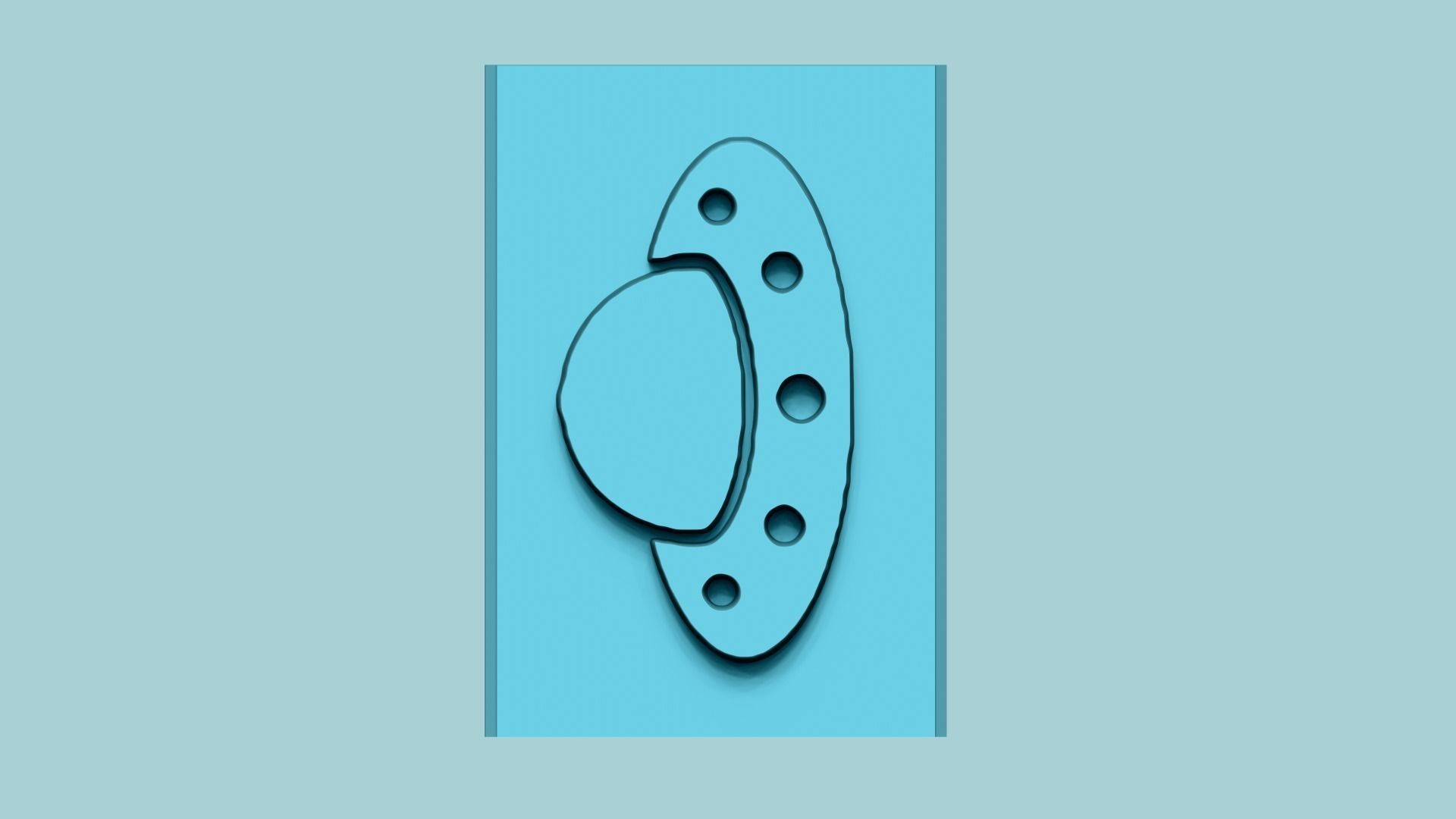 Stamp 19 - UFO Spaceship - Fondant Decoration Maker Toy 3D print model_2