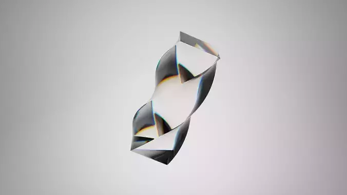 Twisted Glass Cube