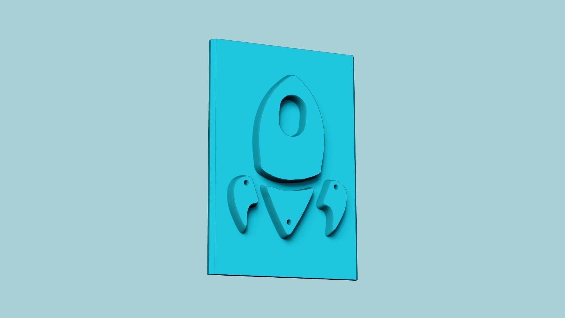 Stamp 20 - Rocket - Fondant Decoration Maker Toy 3D print model_1