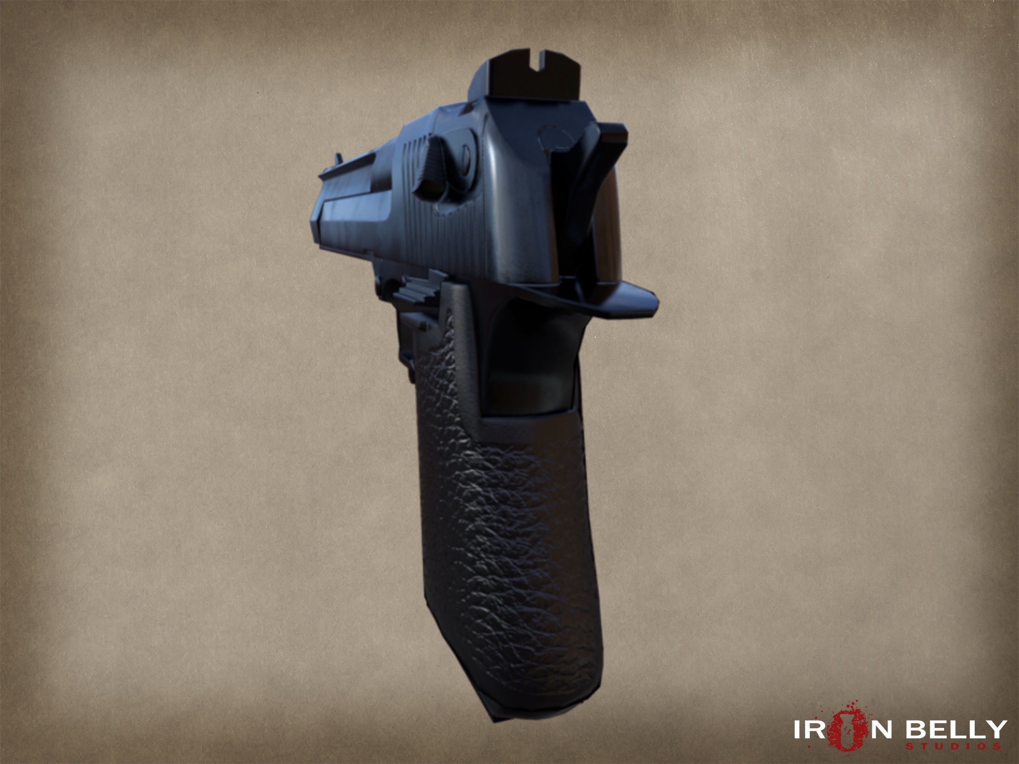 AAA FPS Desert Eagle Pistol  Low-poly 3D model_5