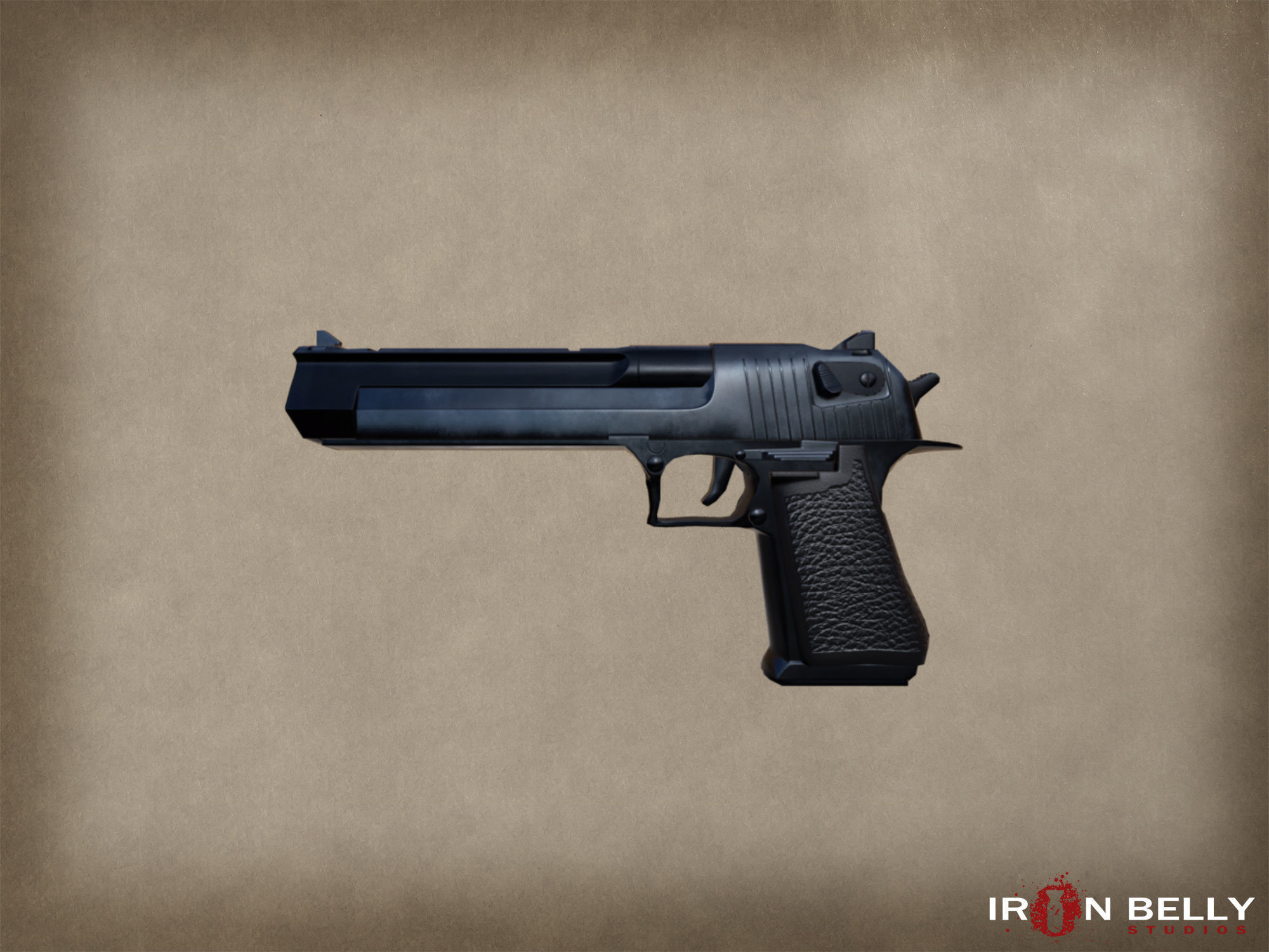 AAA FPS Desert Eagle Pistol  Low-poly 3D model_0