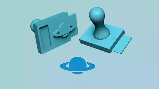 Stamp 21 - Saturn - Fondant Decoration Maker Toy