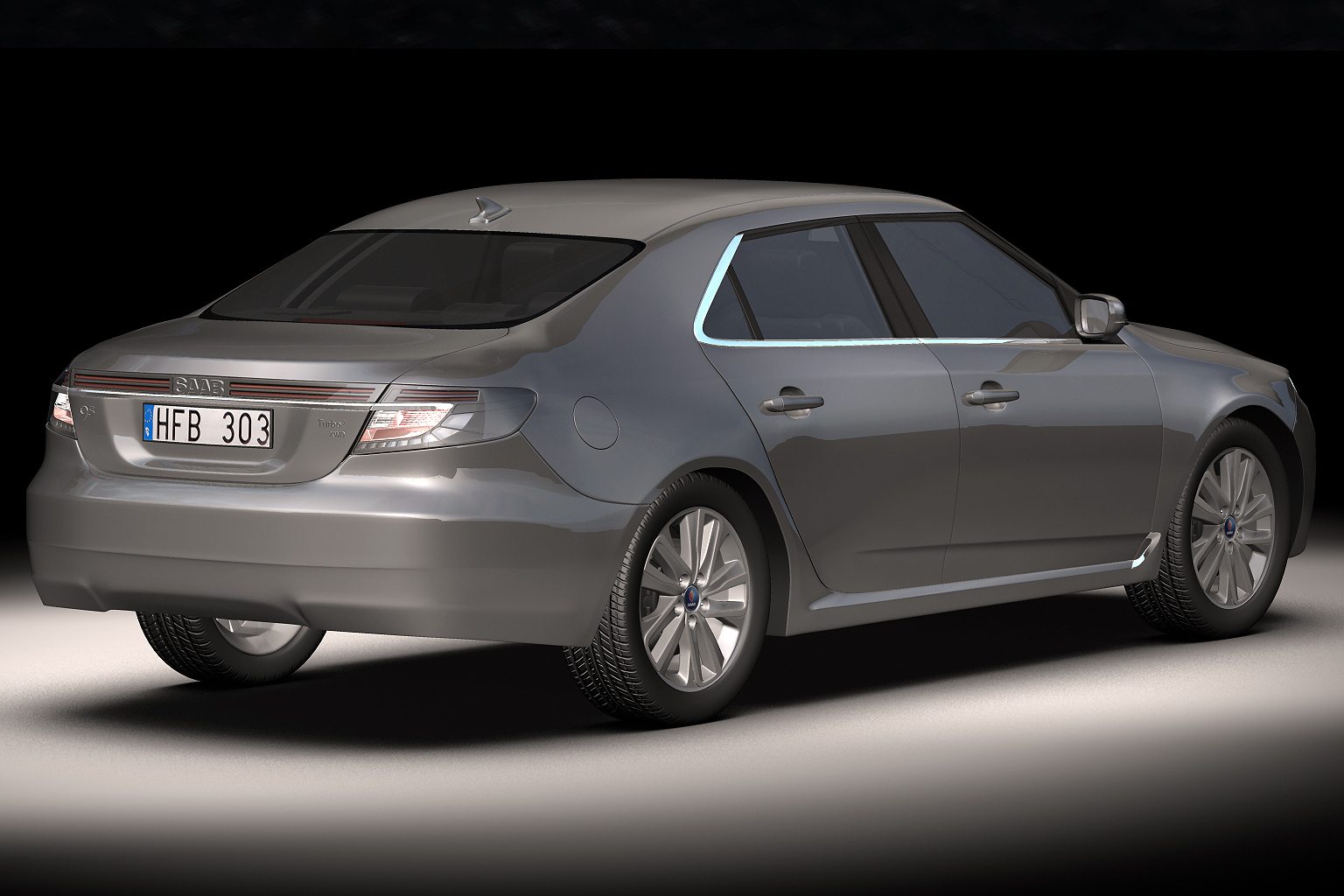 2010 Saab 9-5 Sedan 3D model_5