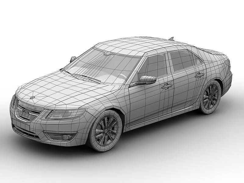 2010 Saab 9-5 Sedan 3D model_8