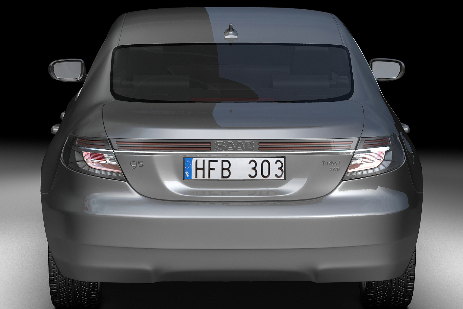 2010 Saab 9-5 Sedan 3D model_3
