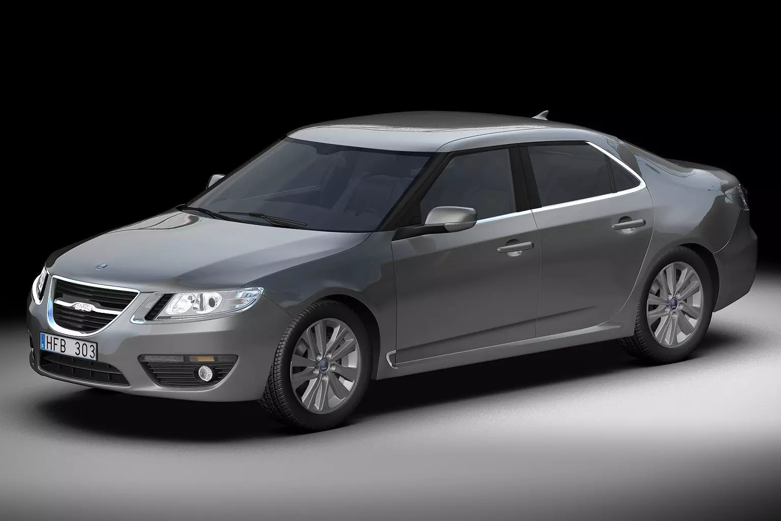 2010 Saab 9-5 Sedan 3D model_0