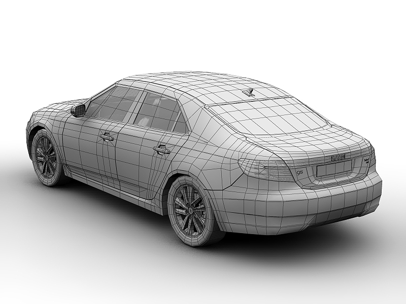 2010 Saab 9-5 Sedan 3D model_10