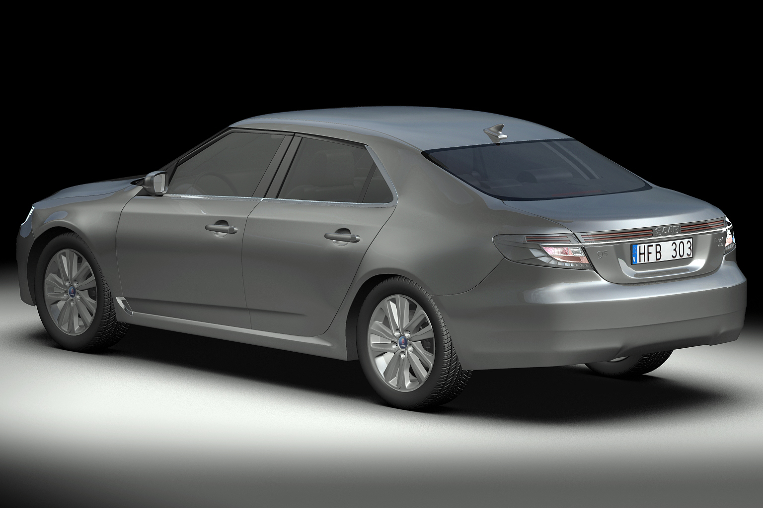 2010 Saab 9-5 Sedan 3D model_2