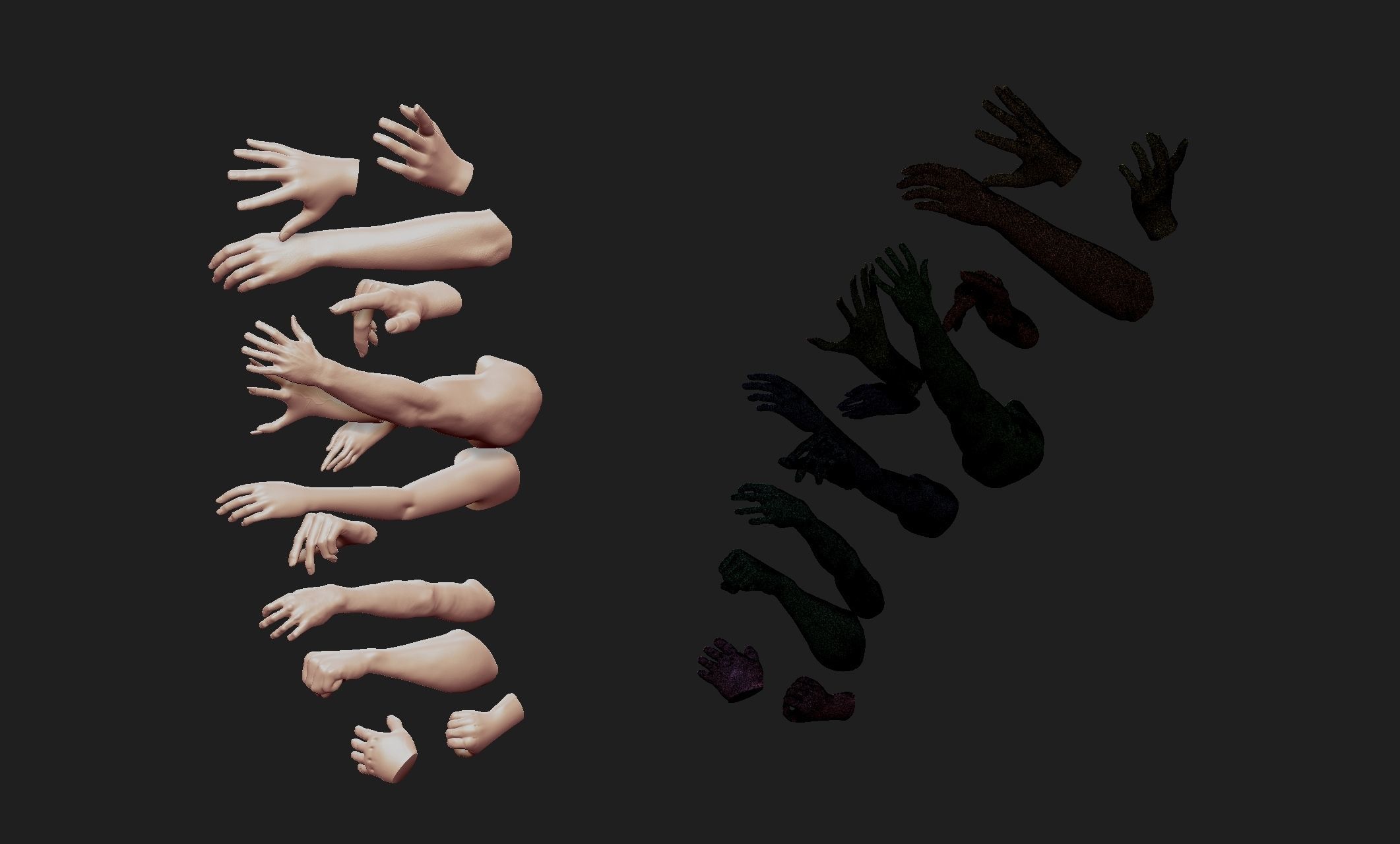 hands kit 3D model_7