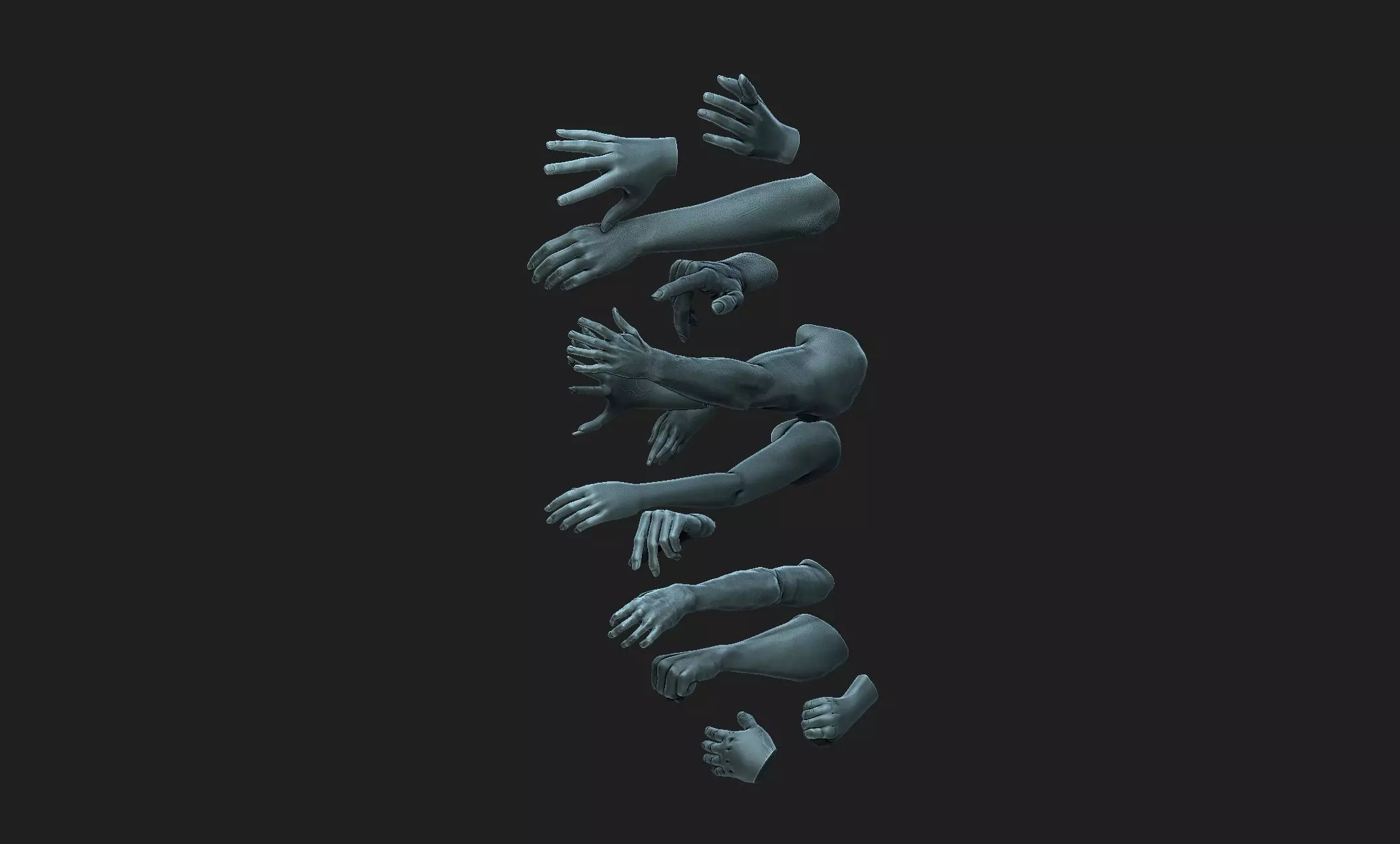 hands kit 3D model_0