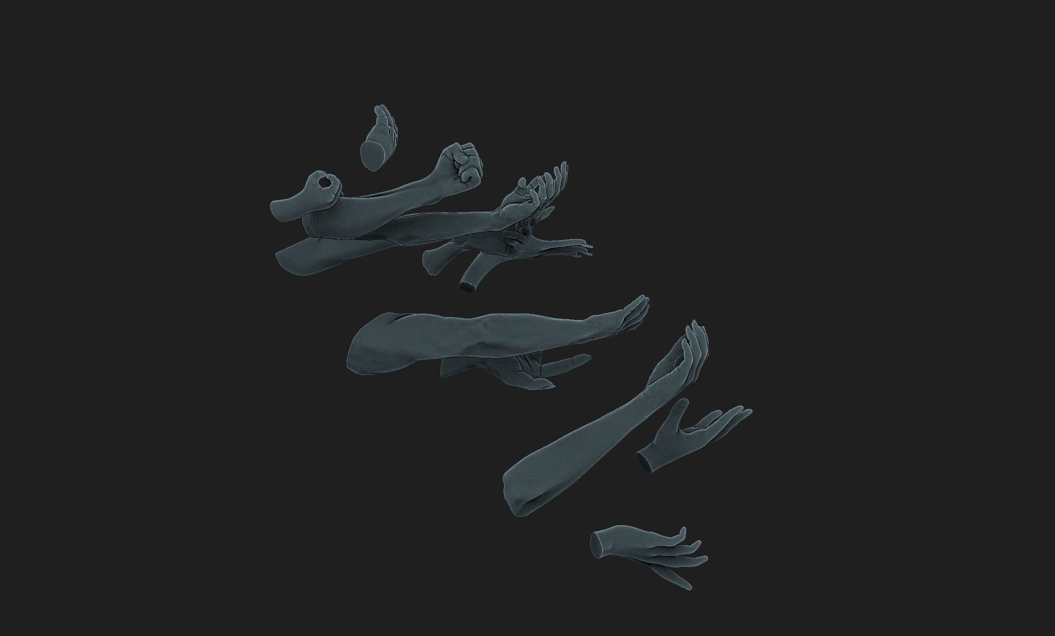 hands kit 3D model_5