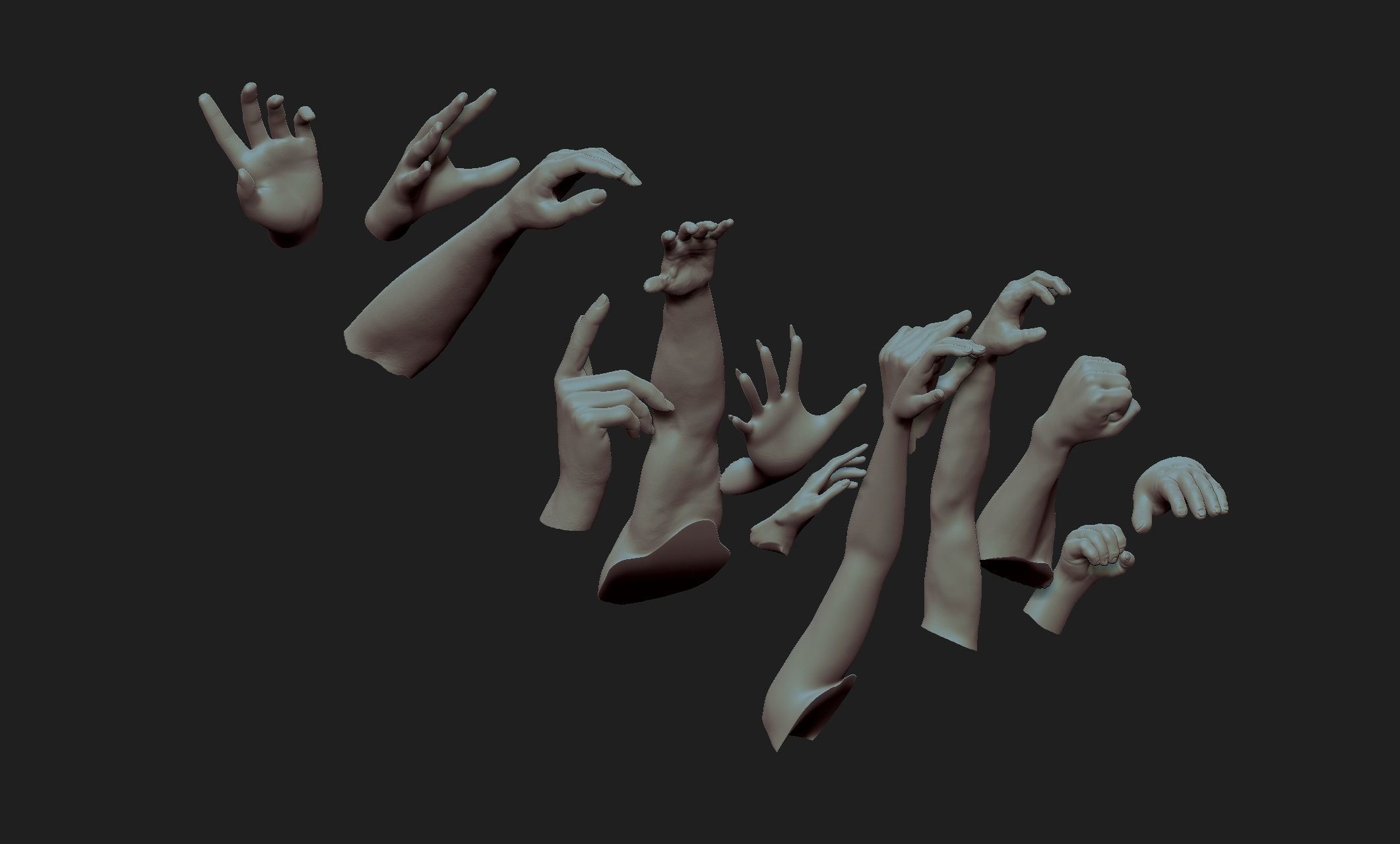 hands kit 3D model_6