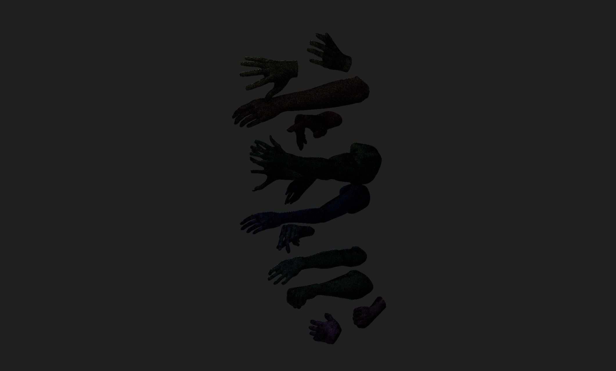 hands kit 3D model_1