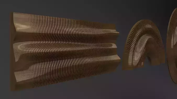 partition wall Decoration Free 3D model