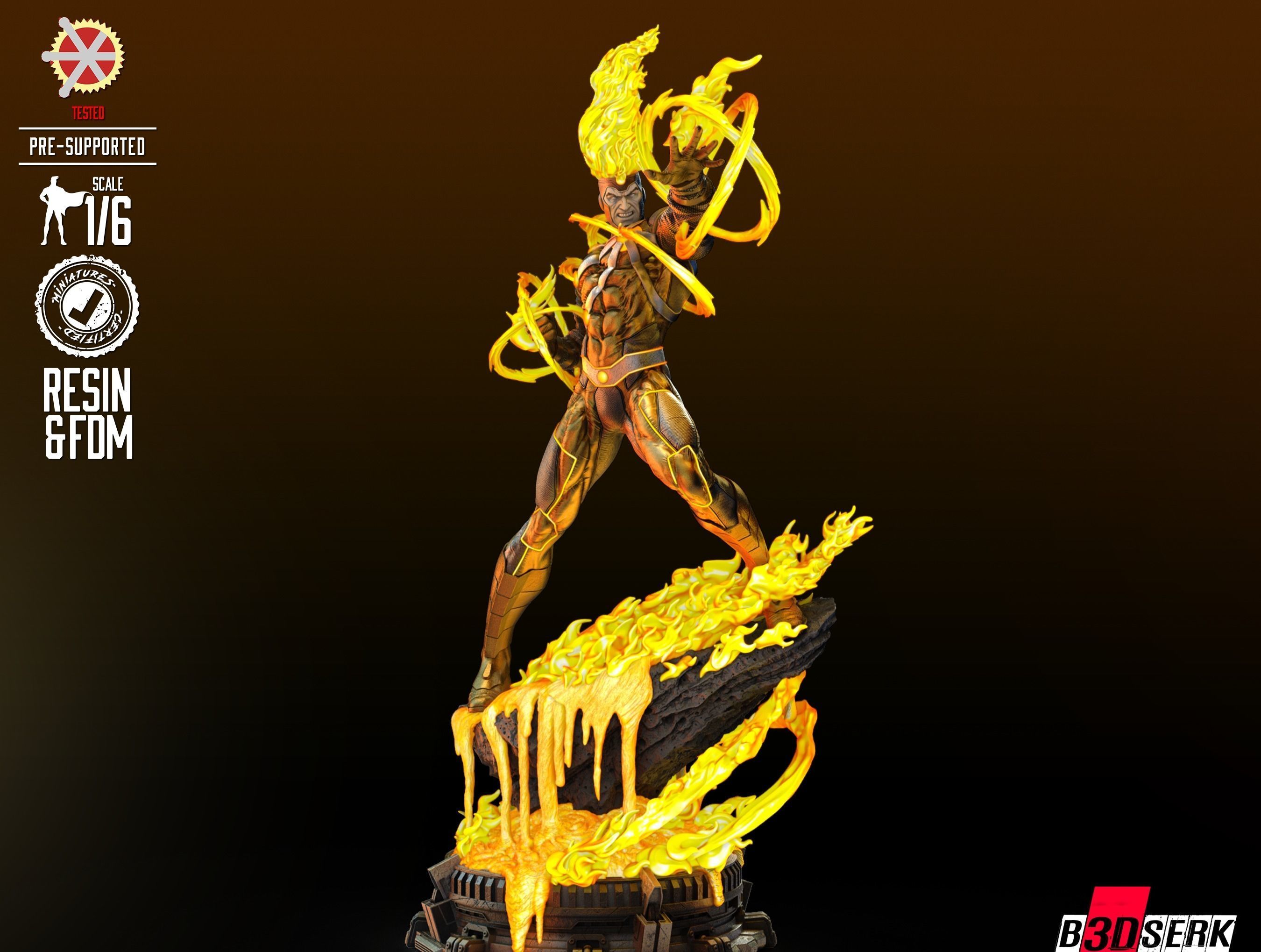 Firestorm Sculpture ready for printing 3D print model_35