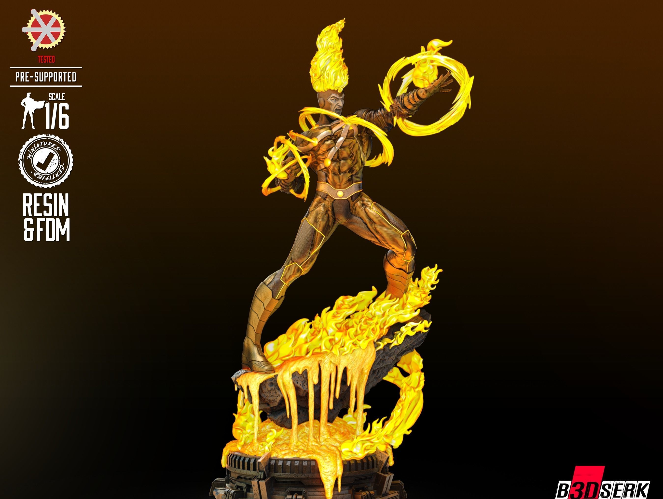 Firestorm Sculpture ready for printing 3D print model_1