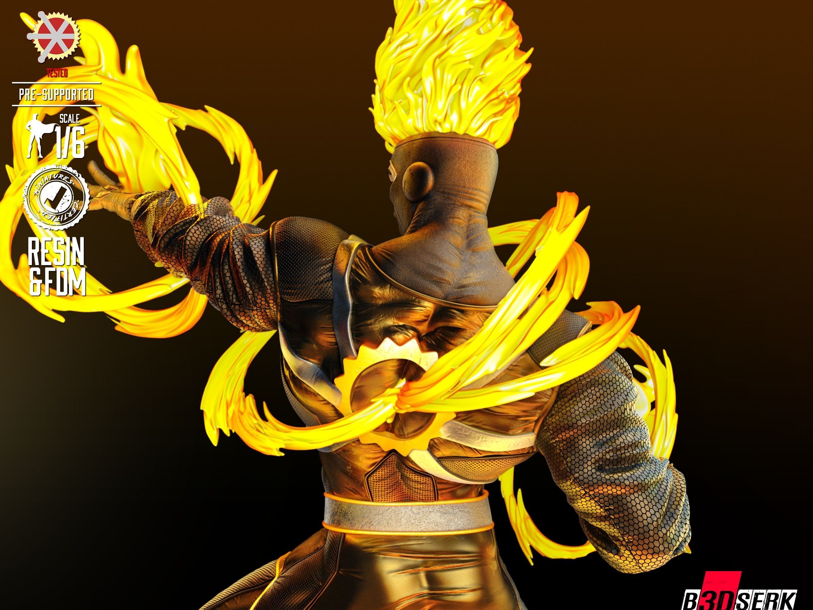 Firestorm Sculpture ready for printing 3D print model_23