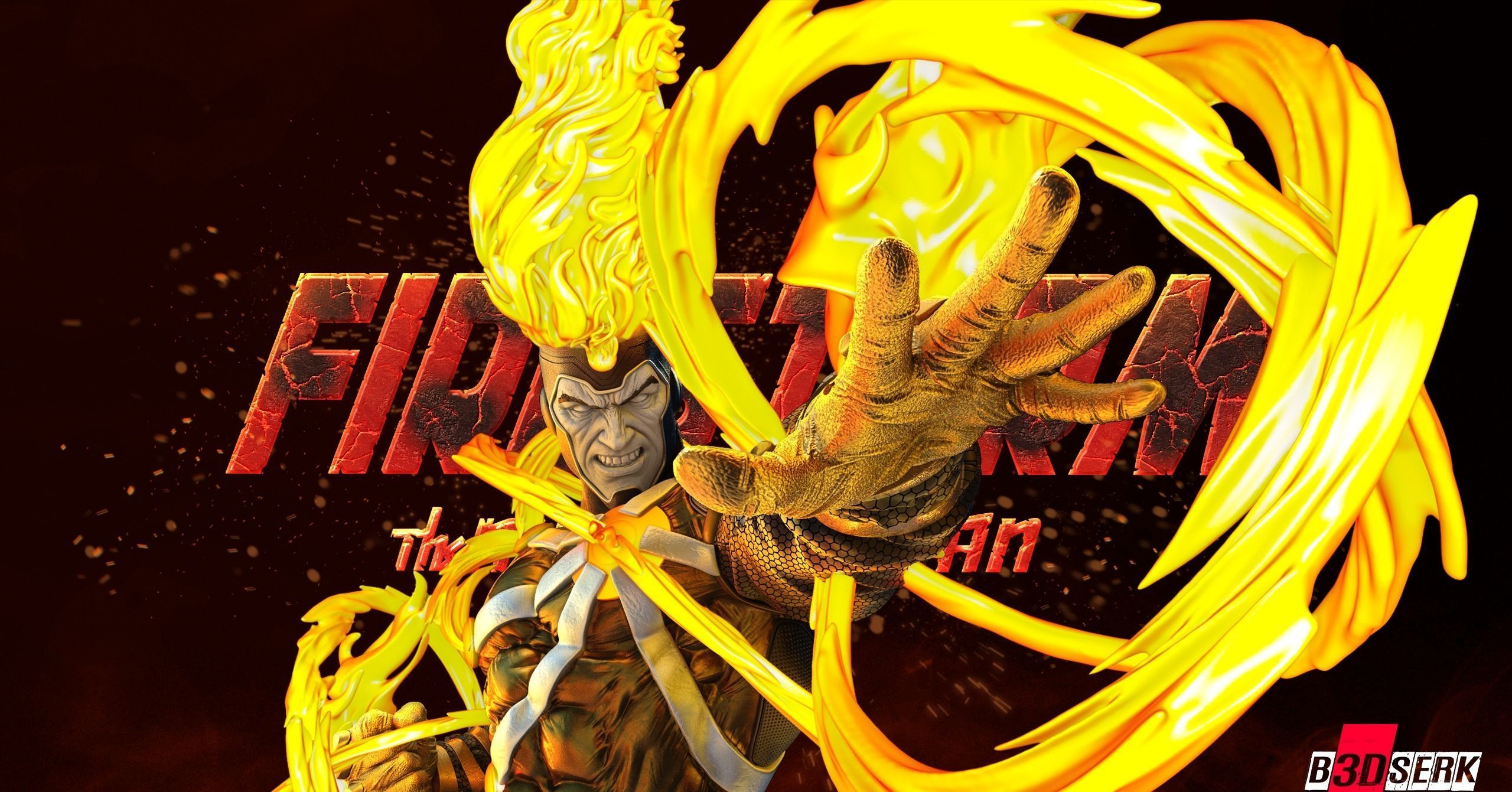 Firestorm Sculpture ready for printing 3D print model_28