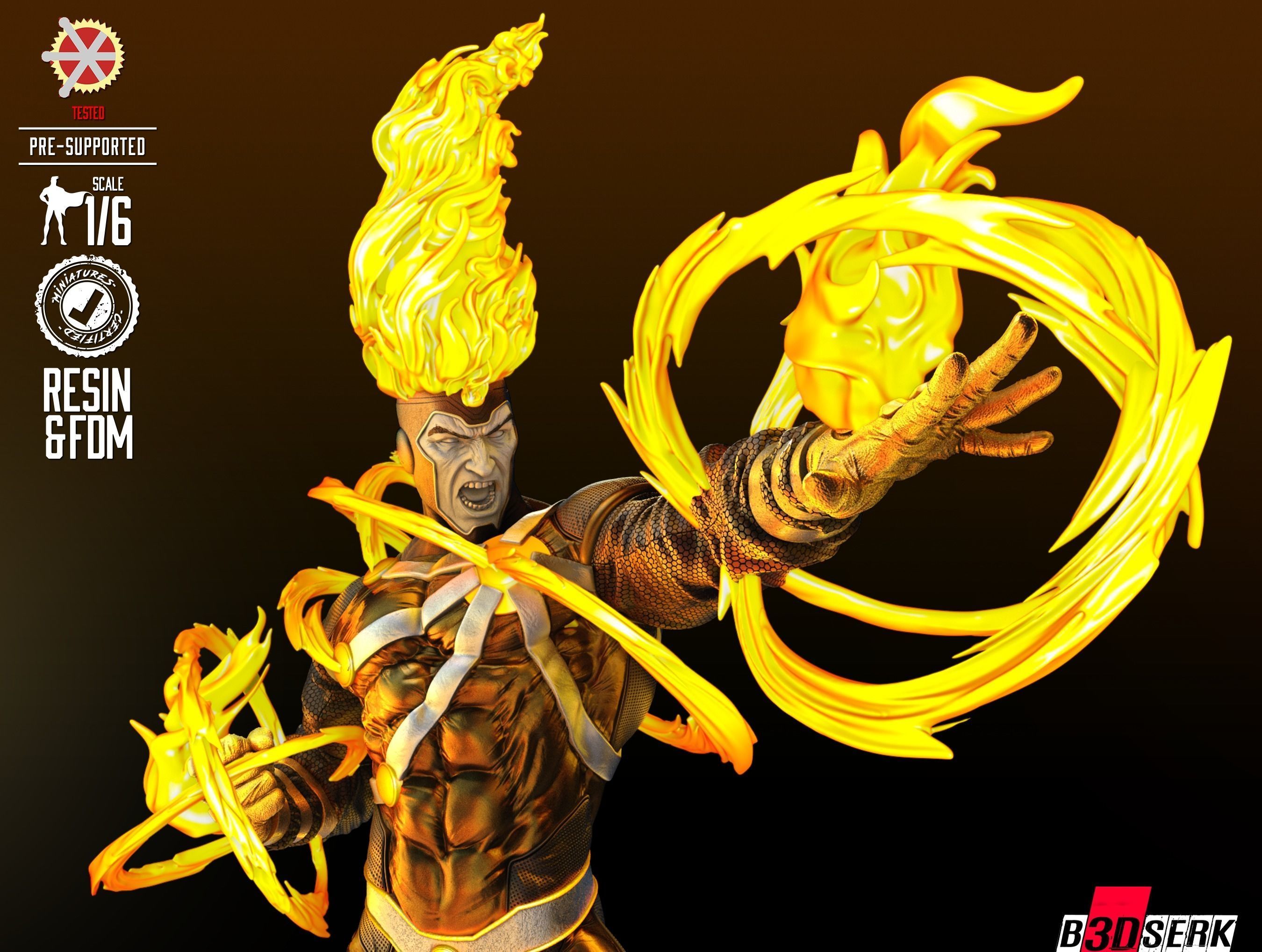 Firestorm Sculpture ready for printing 3D print model_21
