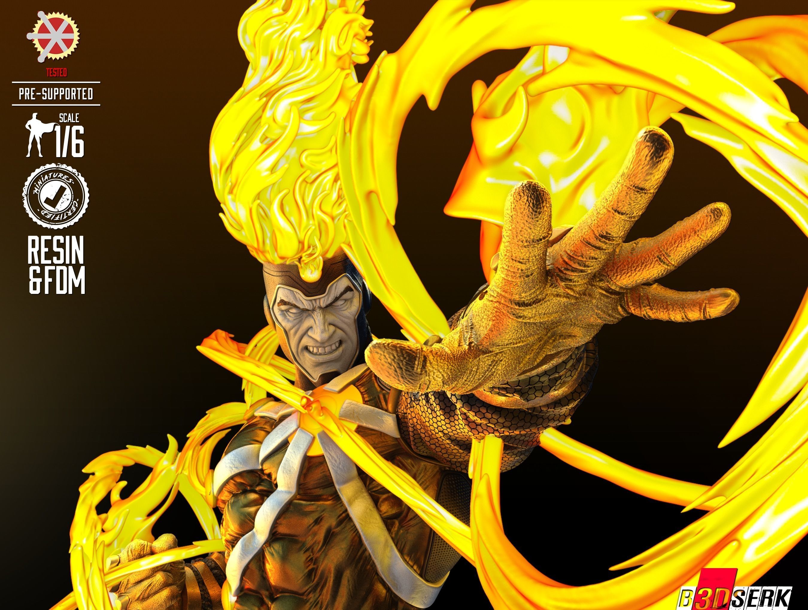 Firestorm Sculpture ready for printing 3D print model_5