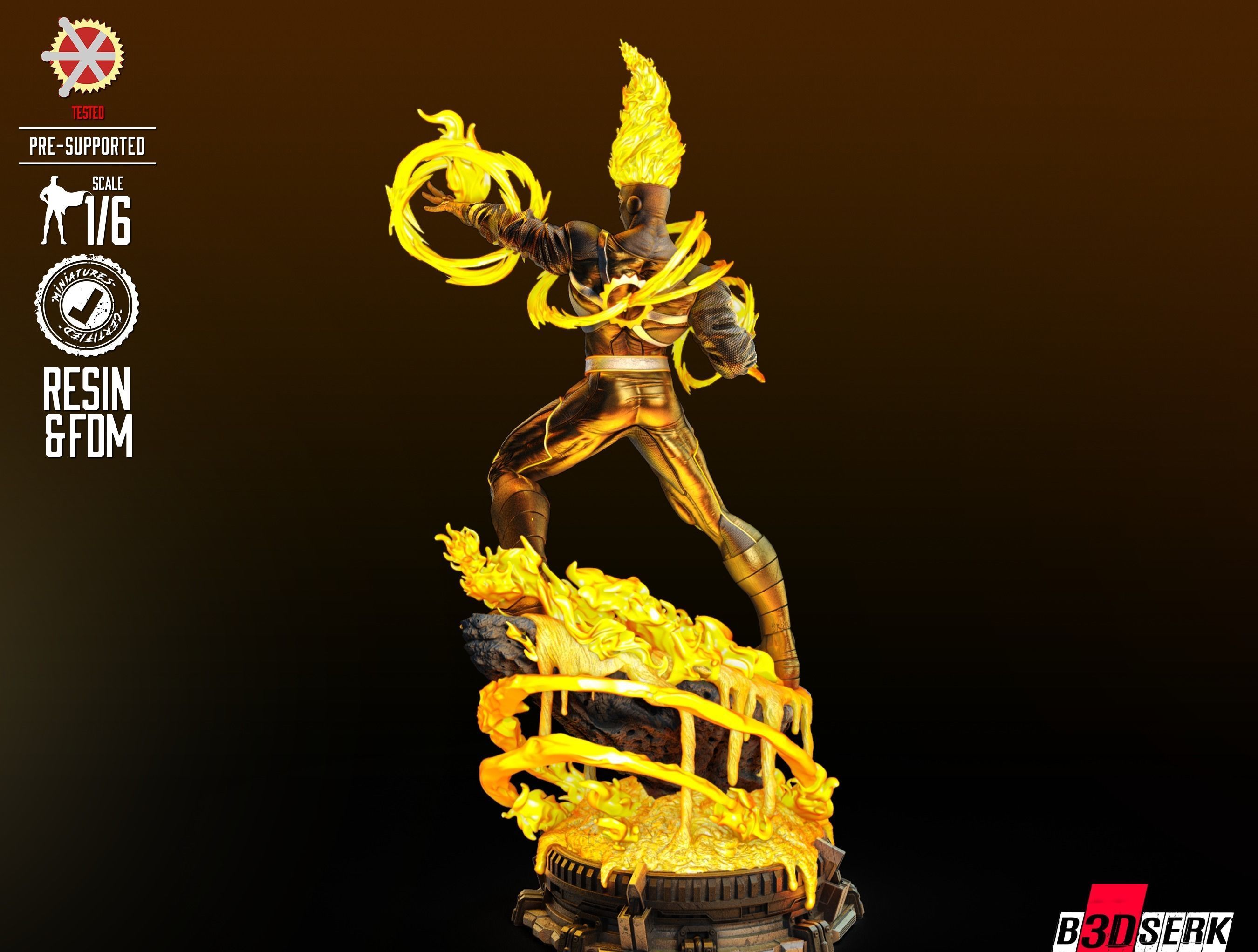 Firestorm Sculpture ready for printing 3D print model_29