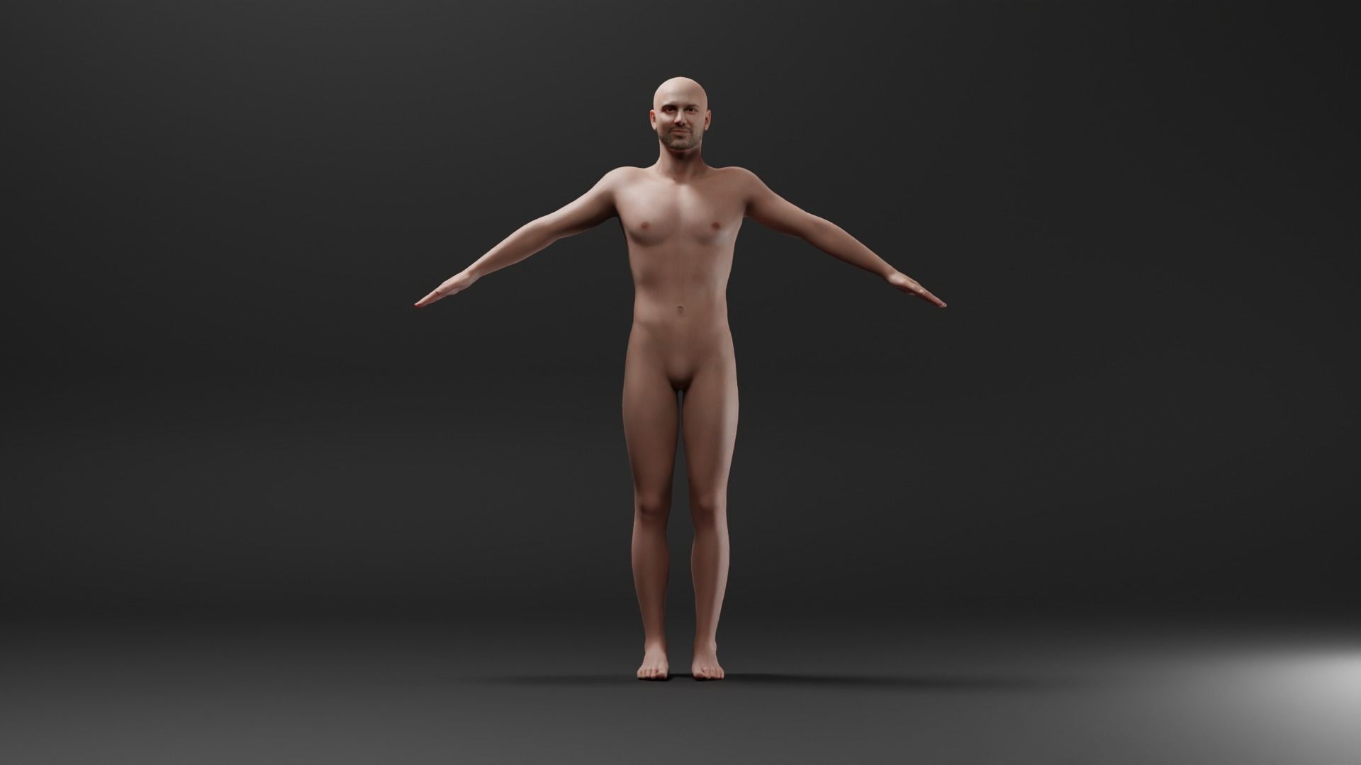 Realistic Male Character - Sebastian 3D model_1