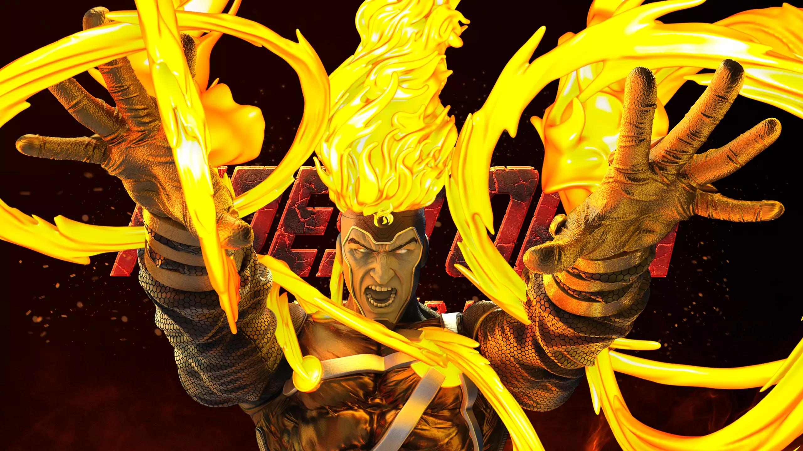 B3DSERK September term 2023 Firestorm Bust ready for printing 3D print model